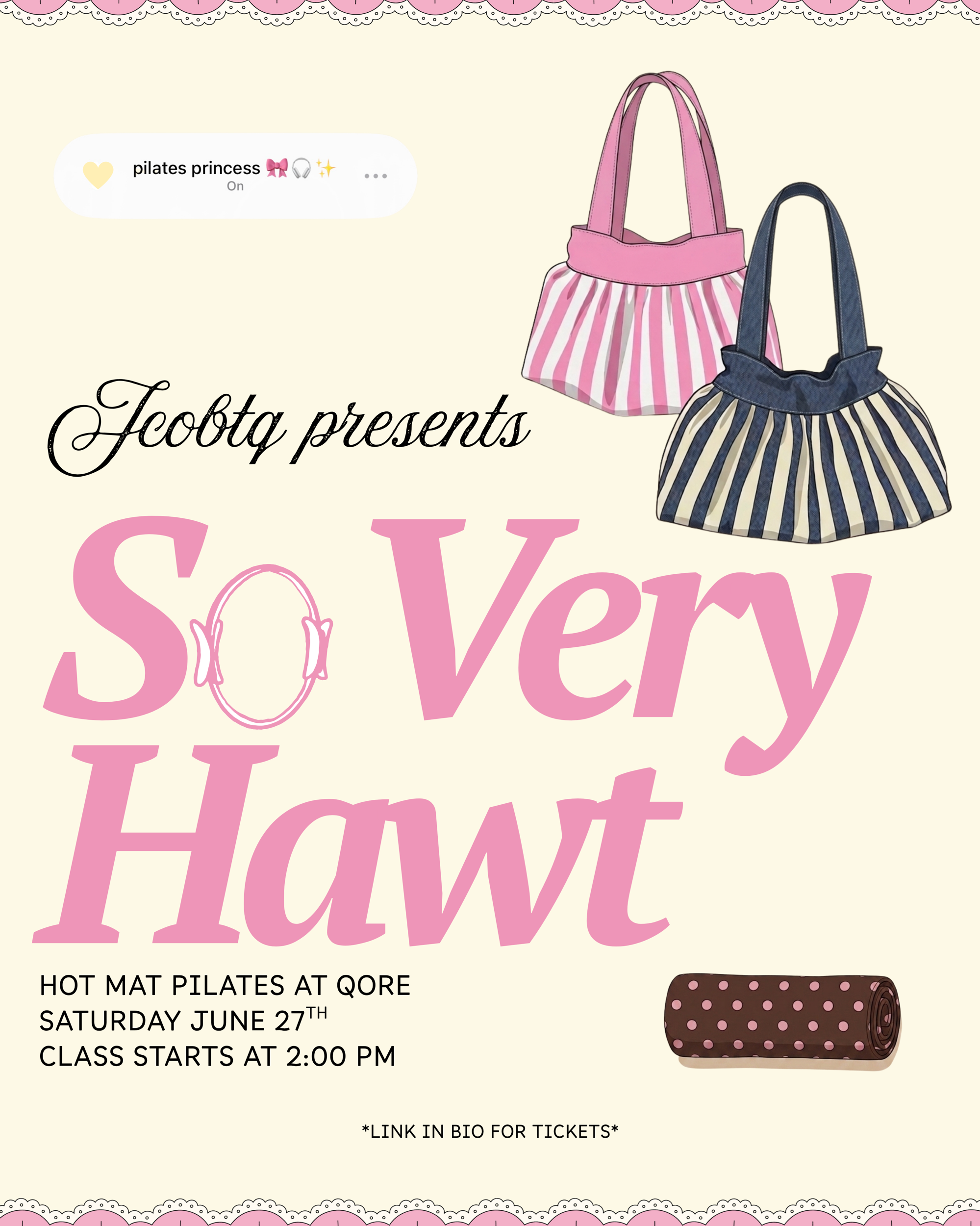 *SO VERY HAWT* Hot Mat Pilates Jcobtq x Qore Event