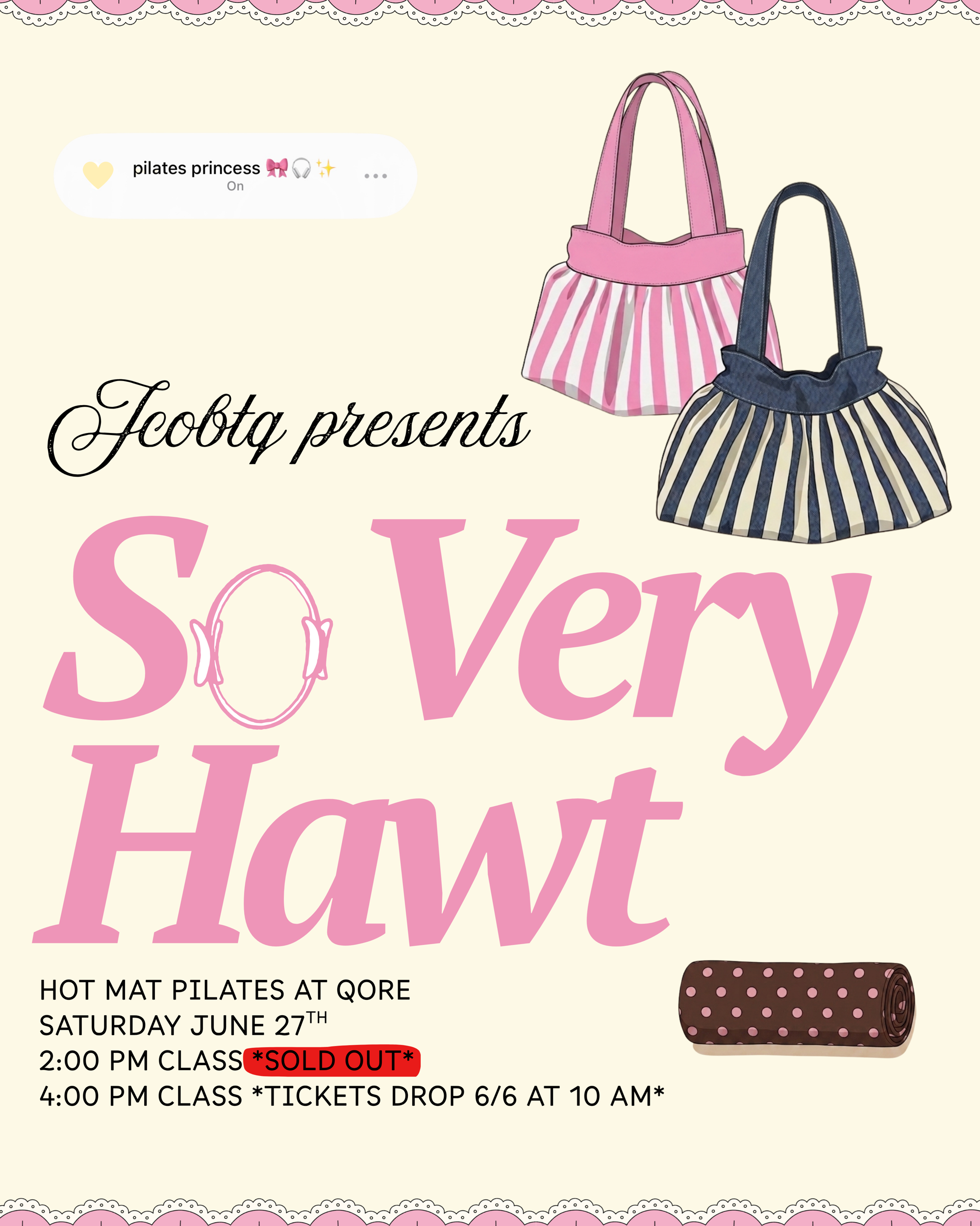 *SO VERY HAWT* Hot Mat Pilates Jcobtq x Qore Event