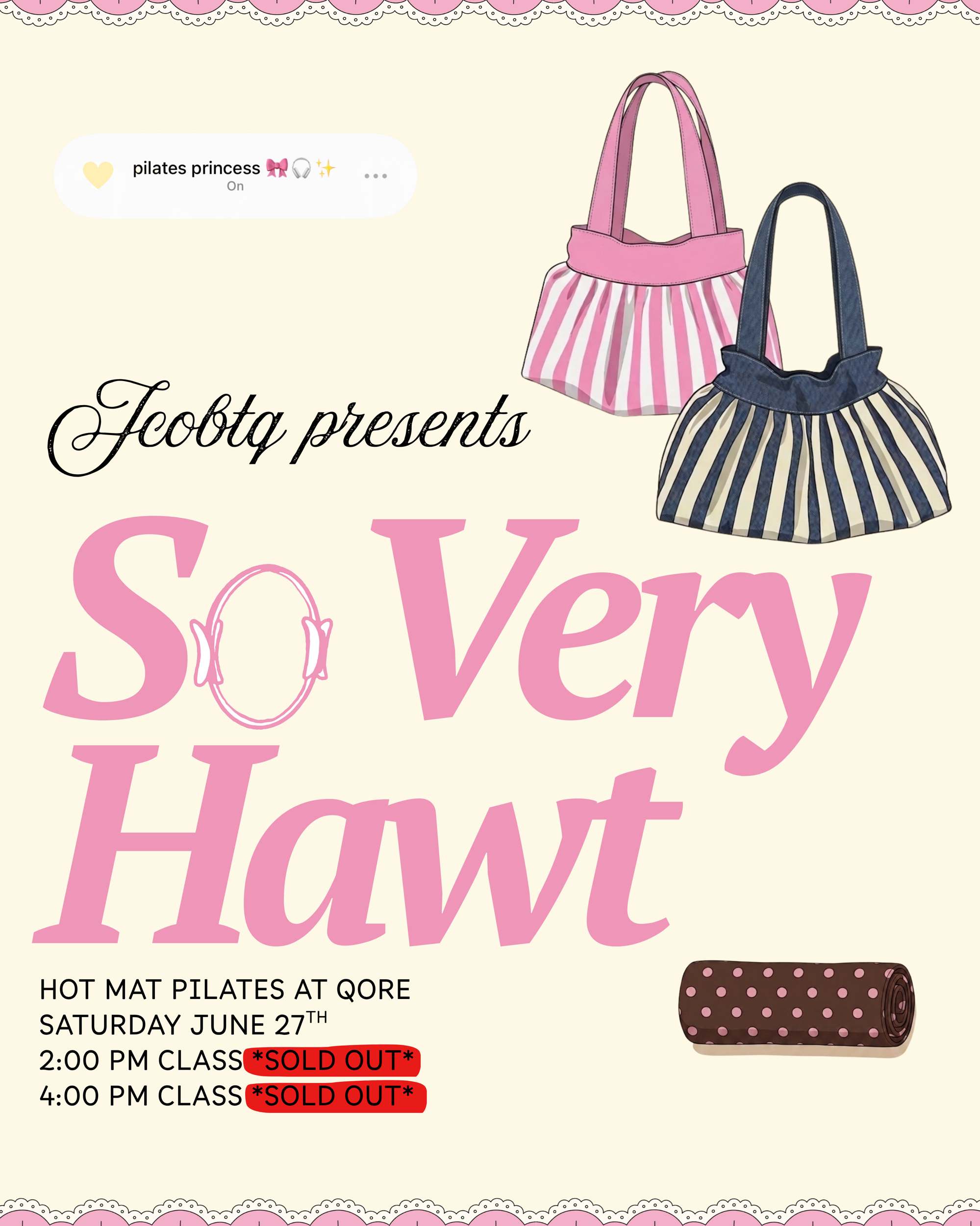 *SO VERY HAWT* Hot Mat Pilates Jcobtq x Qore Event