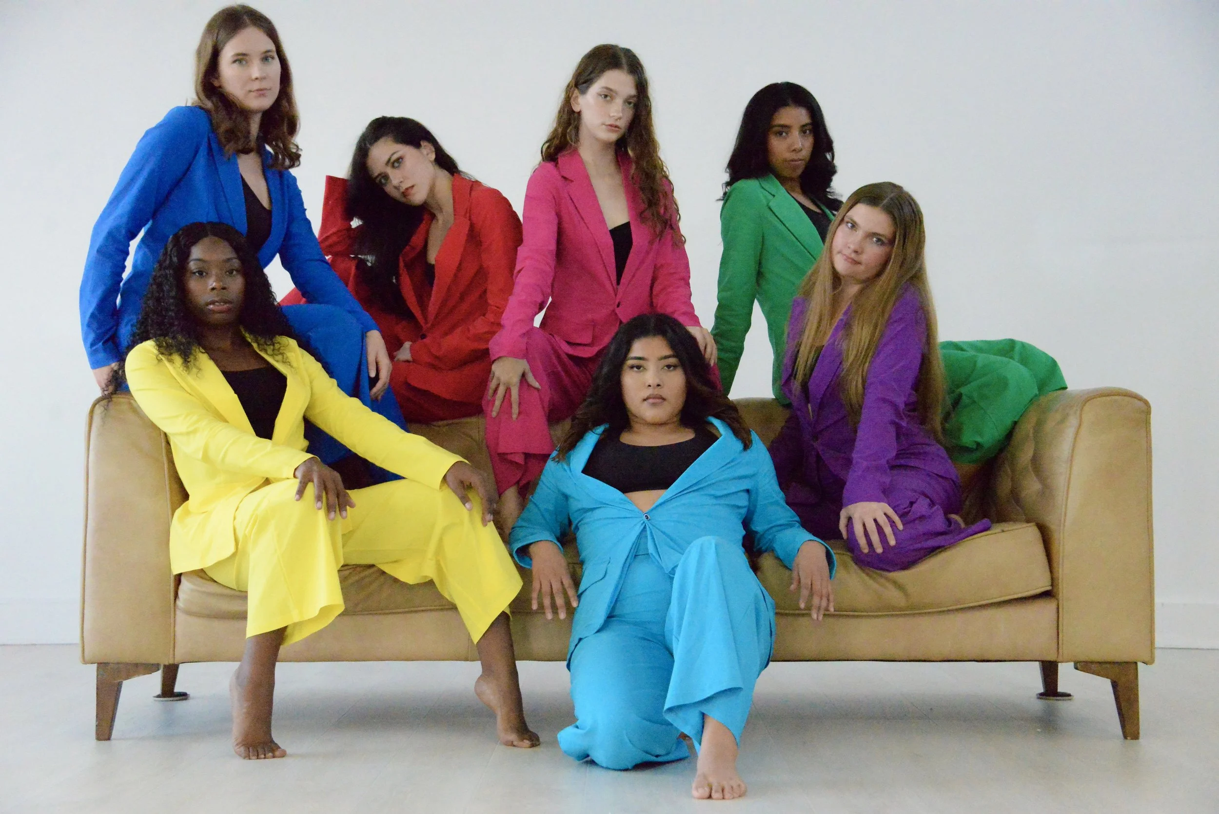 Salon customer with new long natural braids