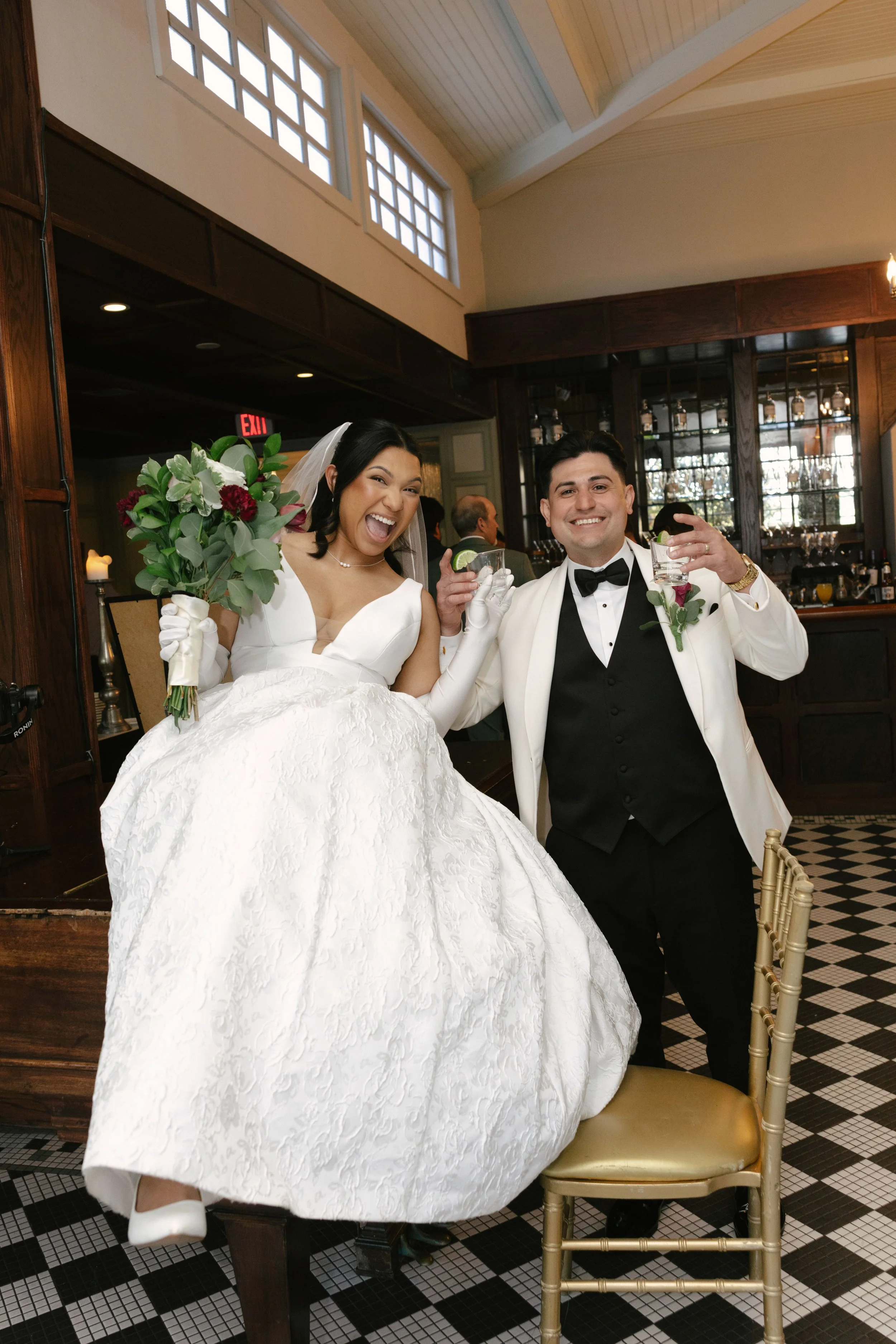 The reception at Hotel DuVillage kicked off with an unforgettable grand entrance as the bride, groom, and their loved ones filled the room with energy and excitement. From the first dance to the celebration that followed, every moment was captured on