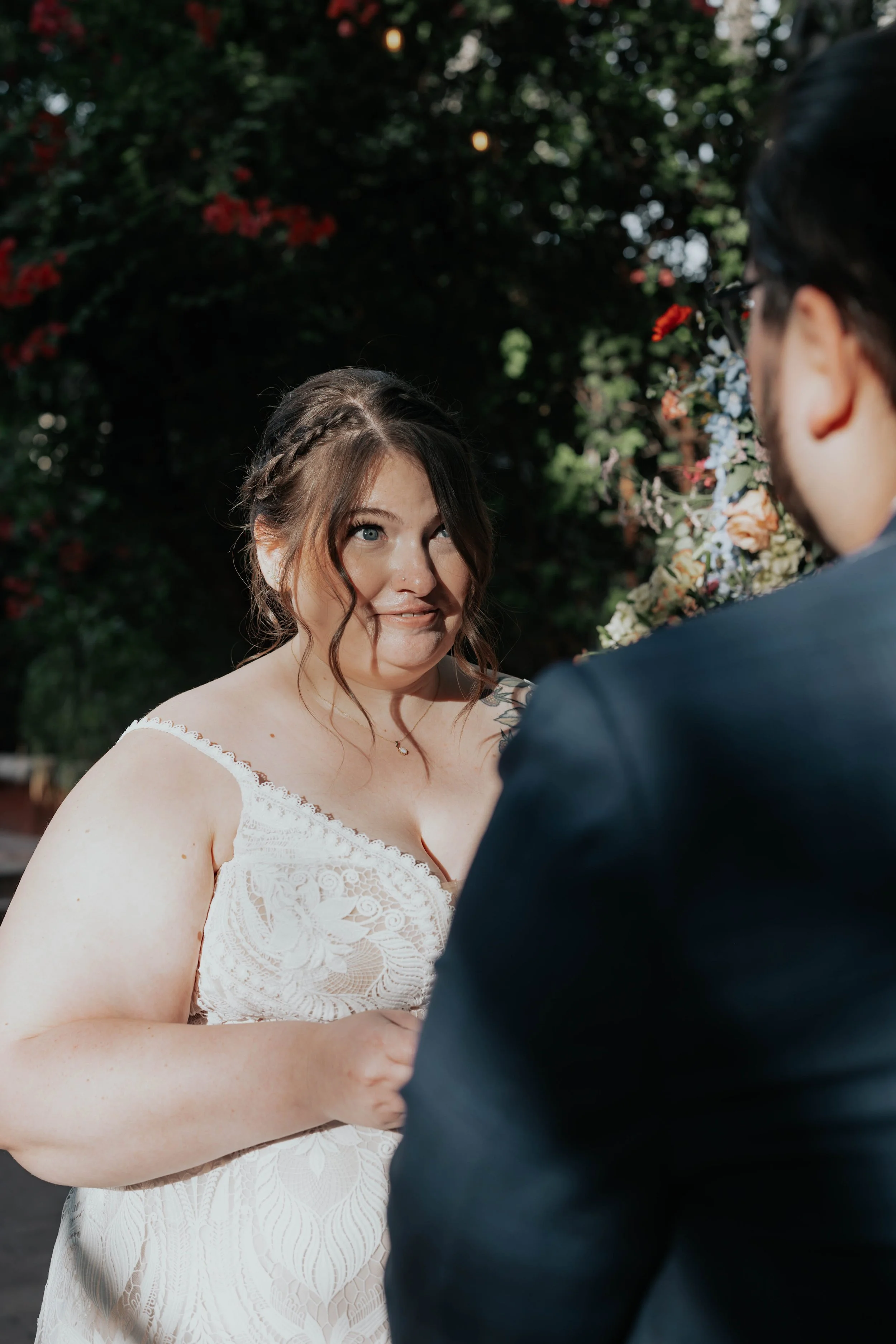 Lauren and Joel exchanged vows surrounded by family and friends in the lush garden courtyard of the Boojum Tree in Phoenix. With vibrant florals and warm desert light, the ceremony created a beautiful and intimate moment at one of Arizona’s most uniq