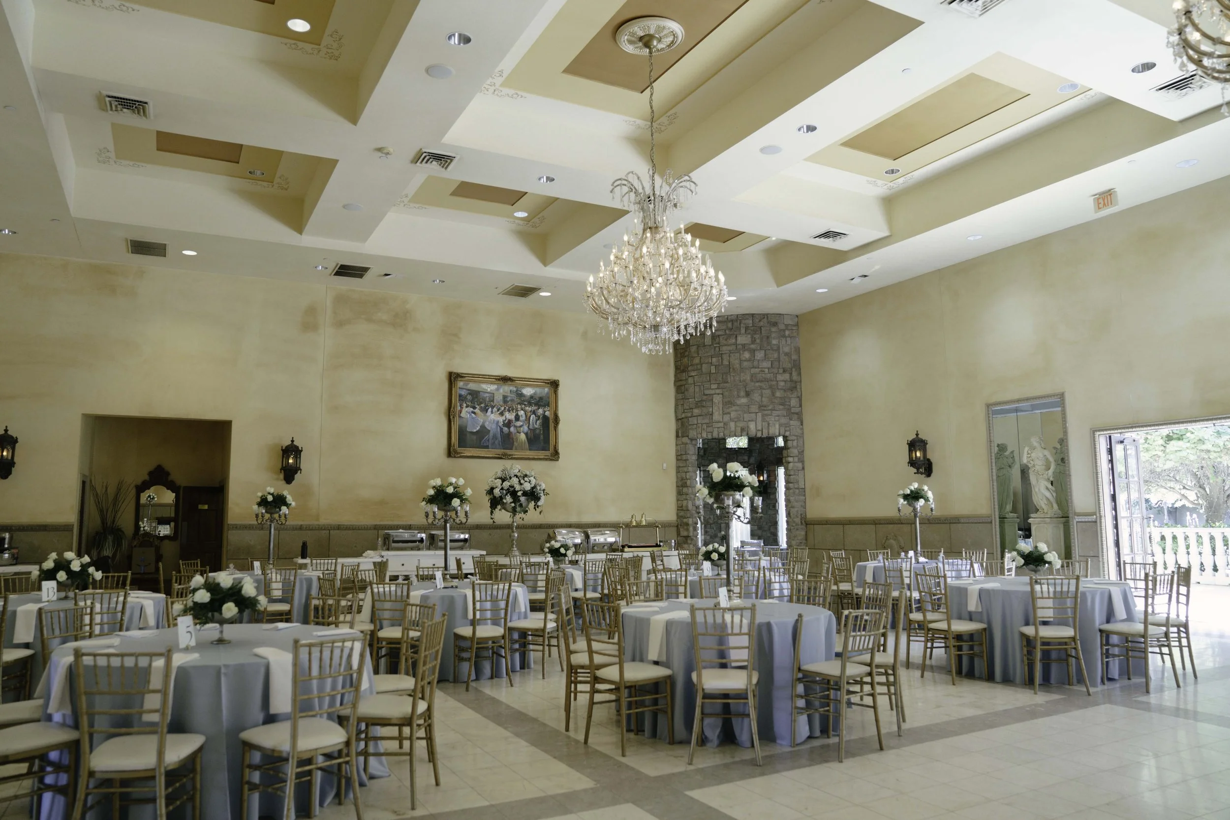 Elegant wedding details from the bride and groom’s Ashley Castle wedding in Chandler, Arizona, featuring romantic ceremony décor, personalized memorial touches, and timeless reception styling at one of Arizona’s premier luxury wedding venues.