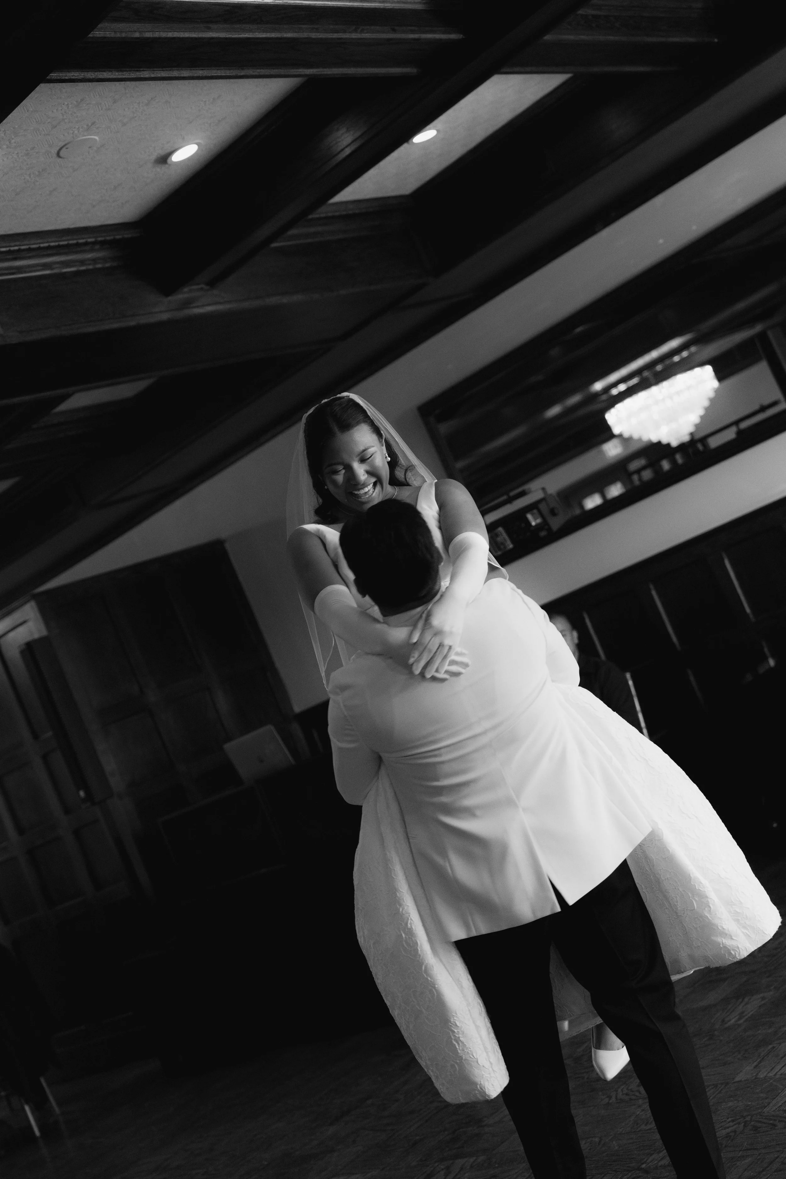 The reception at Hotel DuVillage kicked off with an unforgettable grand entrance as the bride, groom, and their loved ones filled the room with energy and excitement. From the first dance to the celebration that followed, every moment was captured on