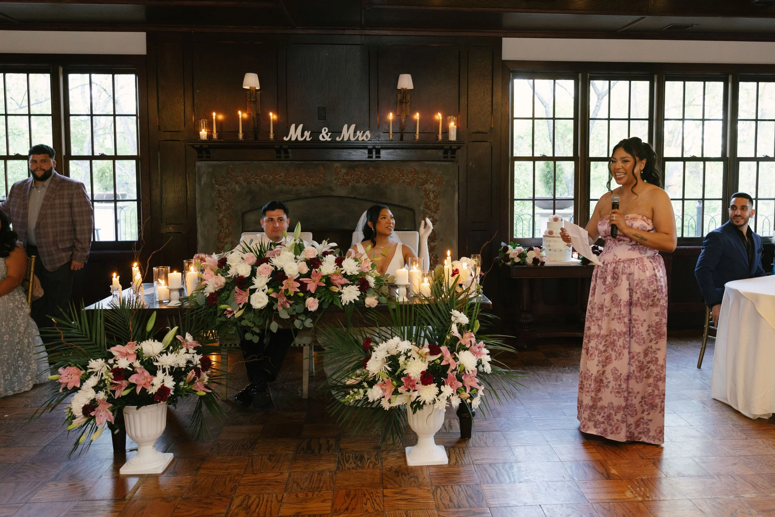 The reception at Hotel DuVillage kicked off with an unforgettable grand entrance as the bride, groom, and their loved ones filled the room with energy and excitement. From the first dance to the celebration that followed, every moment was captured on