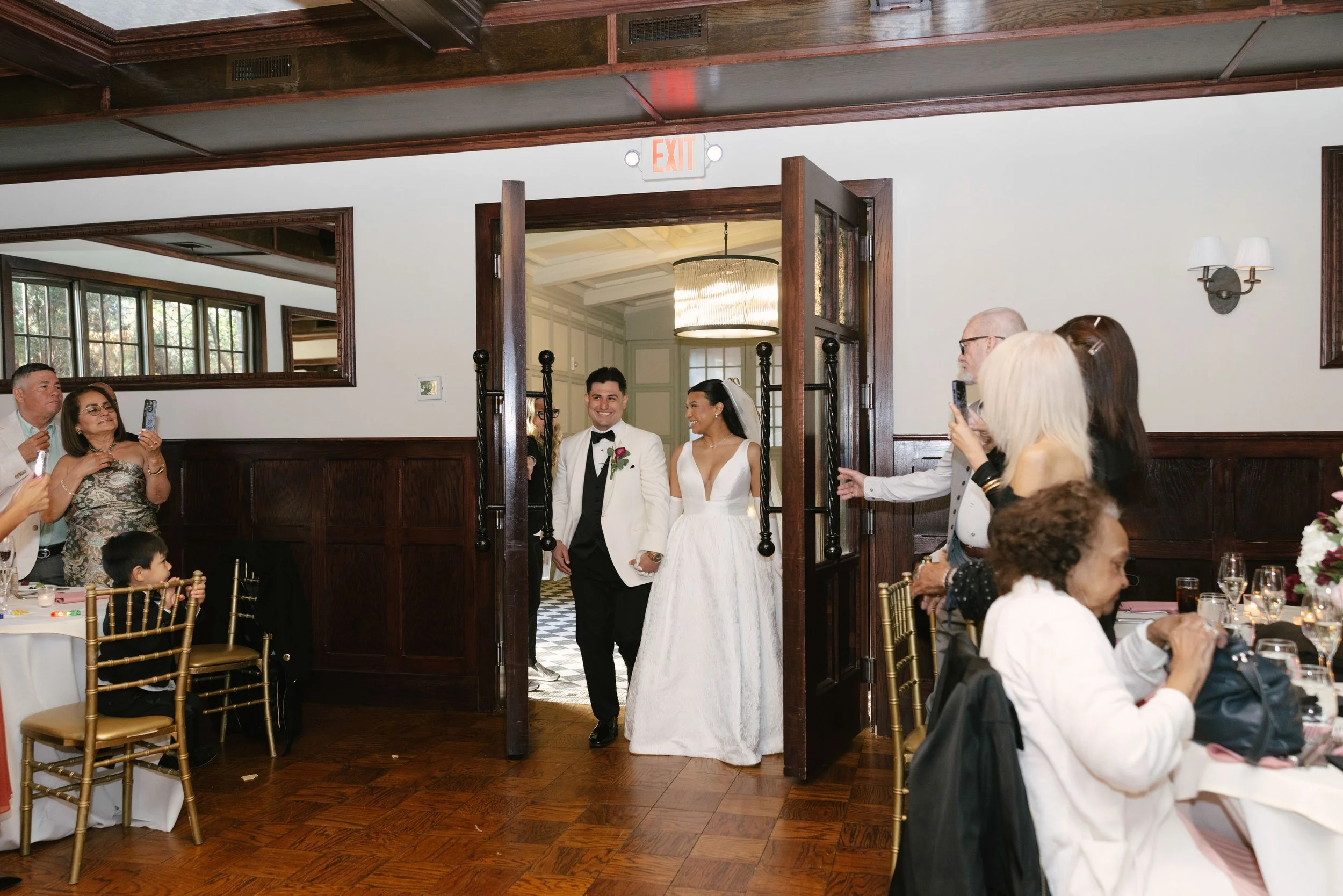 The reception at Hotel DuVillage kicked off with an unforgettable grand entrance as the bride, groom, and their loved ones filled the room with energy and excitement. From the first dance to the celebration that followed, every moment was captured on