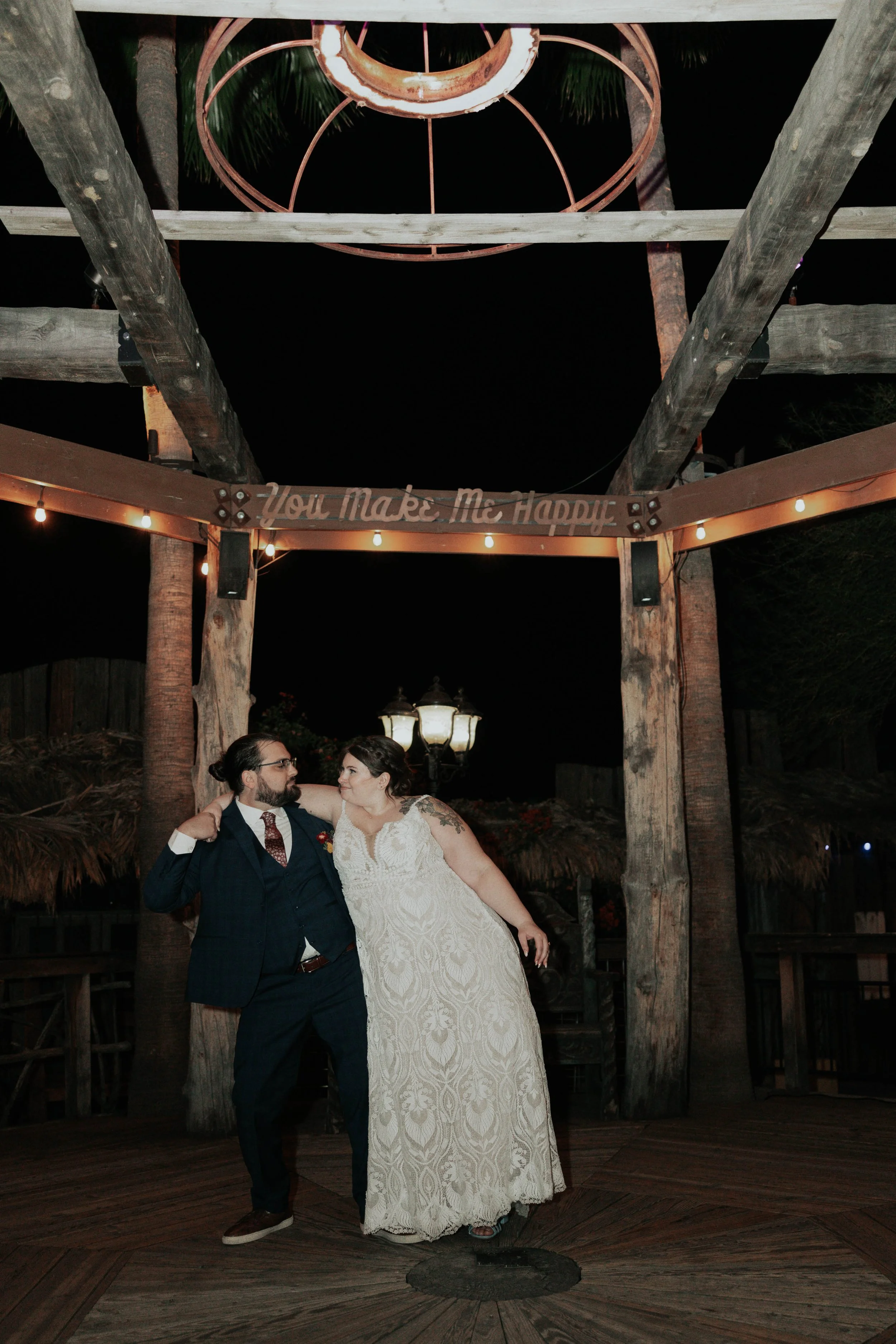 The evening ended with a romantic first dance beneath the lights of the Boojum Tree followed by a joyful sparkler exit surrounded by family and friends. It was the perfect way for Lauren and Joel to close out their beautiful Phoenix garden wedding ce