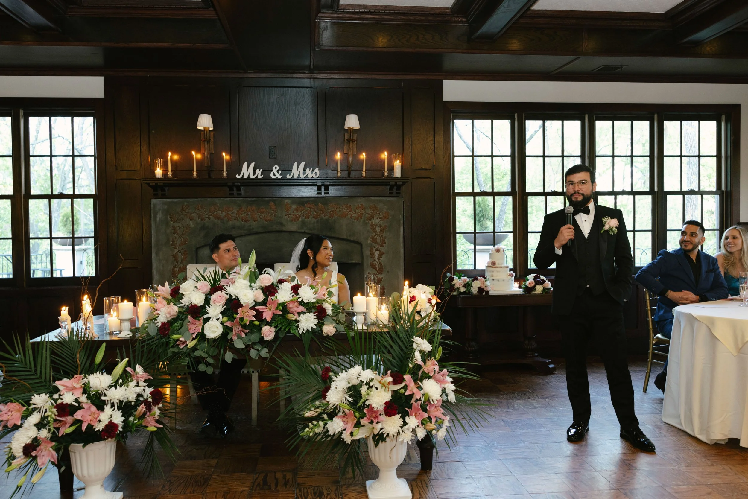 The reception at Hotel DuVillage kicked off with an unforgettable grand entrance as the bride, groom, and their loved ones filled the room with energy and excitement. From the first dance to the celebration that followed, every moment was captured on