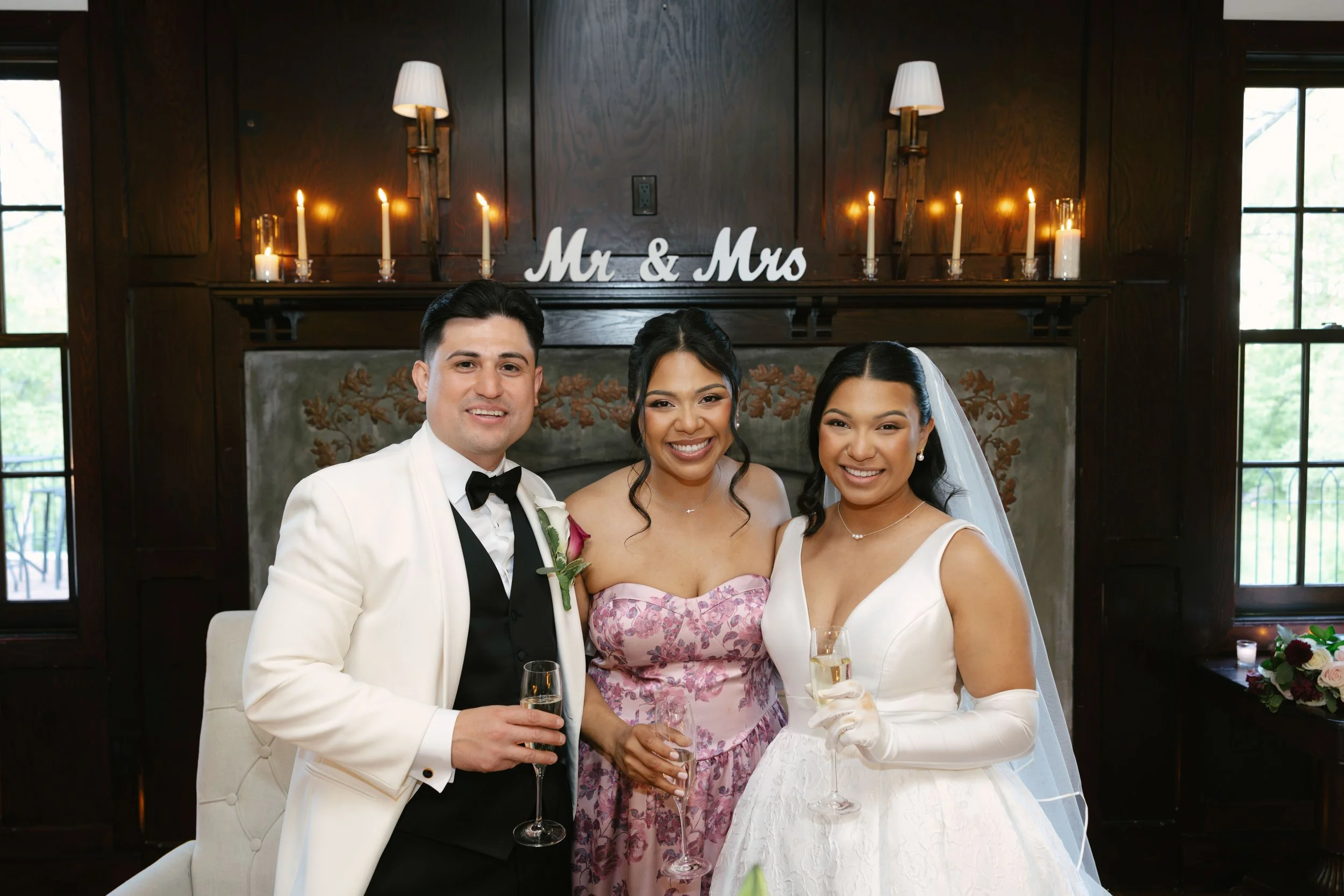 The reception at Hotel DuVillage kicked off with an unforgettable grand entrance as the bride, groom, and their loved ones filled the room with energy and excitement. From the first dance to the celebration that followed, every moment was captured on