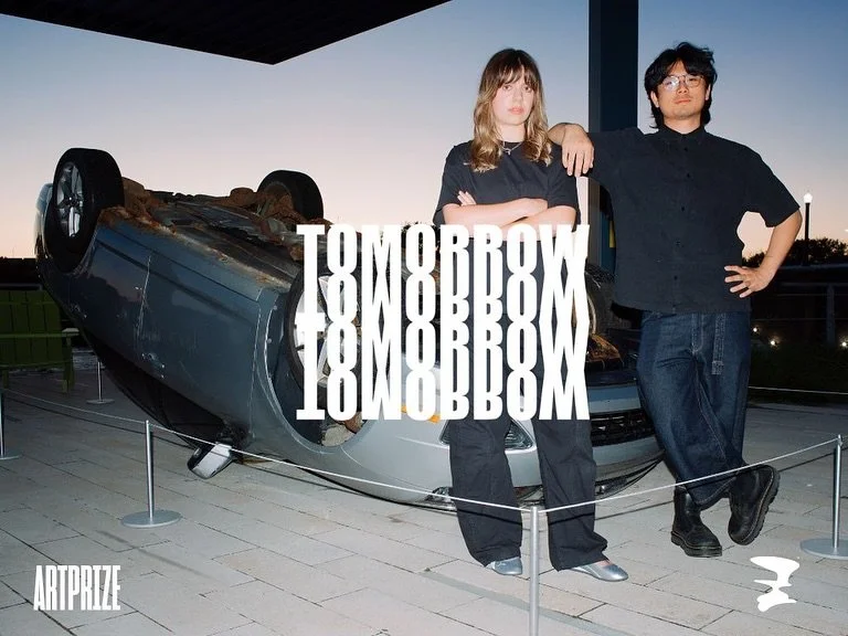 TOMORROW is today!

What started as a simple conversation, grew into something that felt mostly impossible. Could we invert a car, in downtown Grand Rapids, safely and with approval and let it remain on view to the public 24/7? This impulse grew out 
