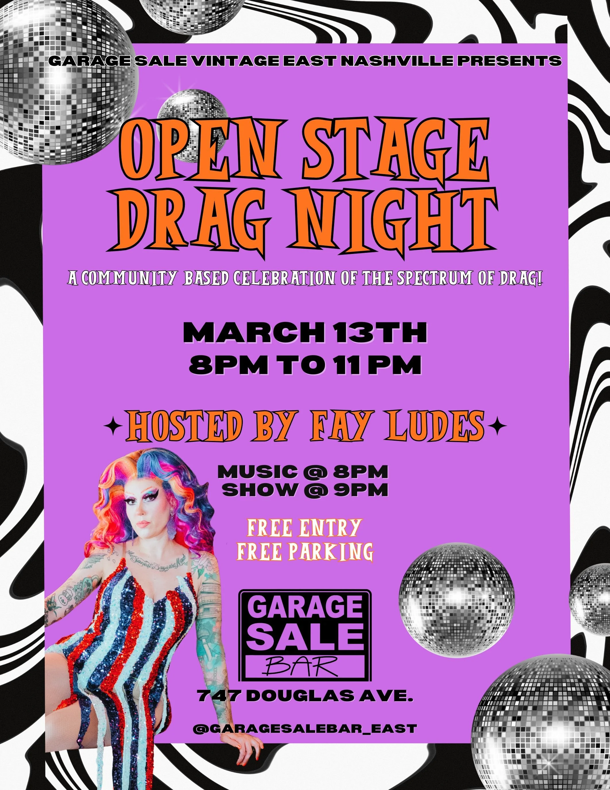 open stage drag night  