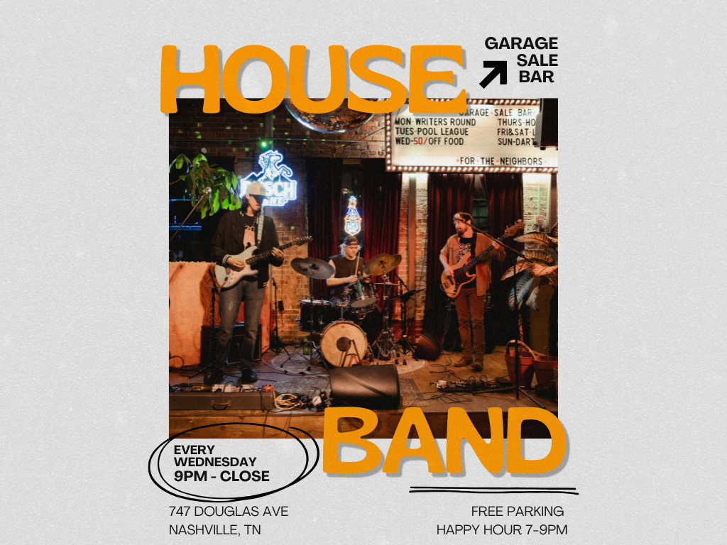 Garage Sale Bar House Band 