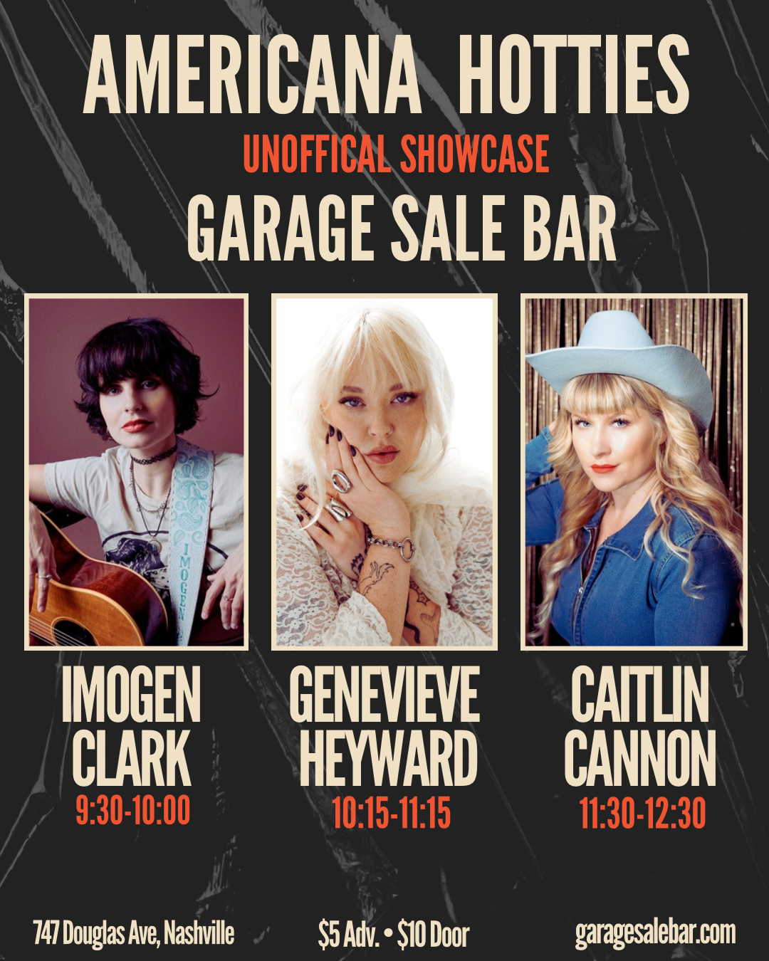 Imogen Clark, Caitlin Cannon, Genevieve Hayward