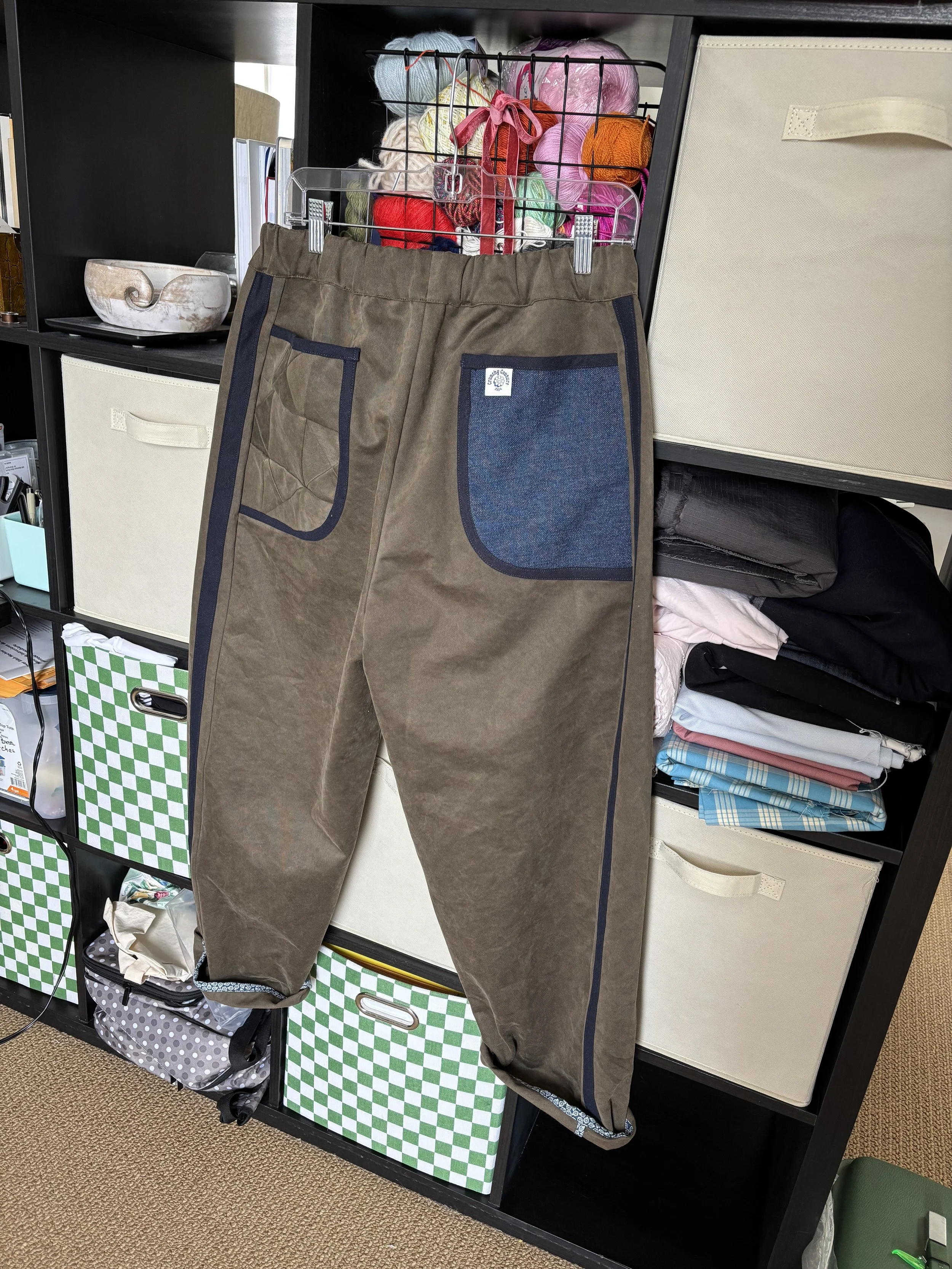 Mom's Kite Pants in sanded twill