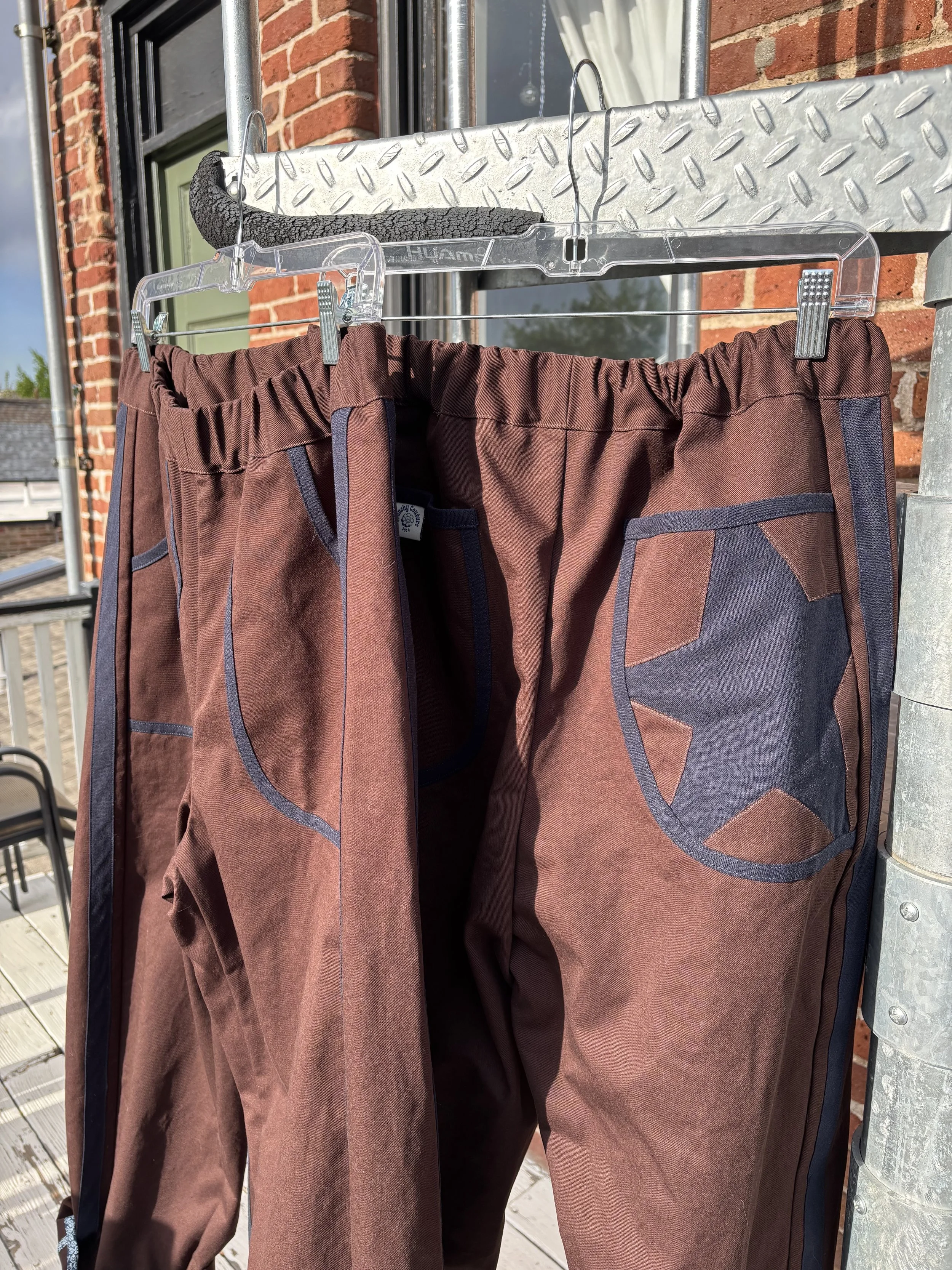 Kite Pants in chocolate brown cotton twill