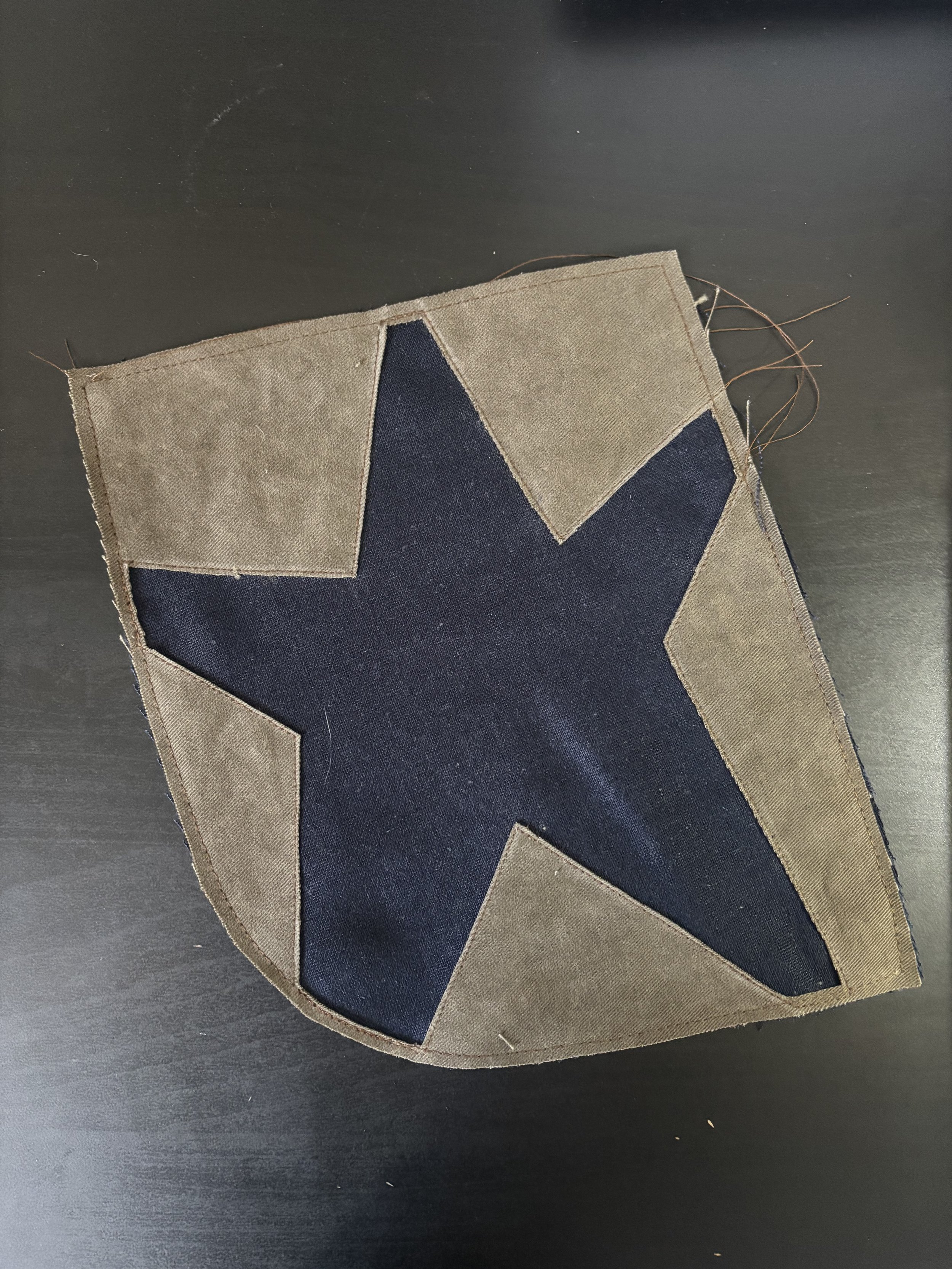 Reverse appliqué star pocket