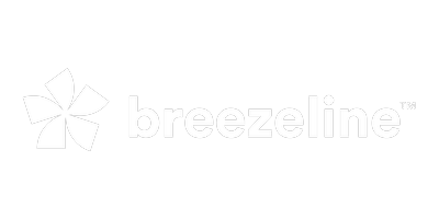 Breezeline logo on a black background.
