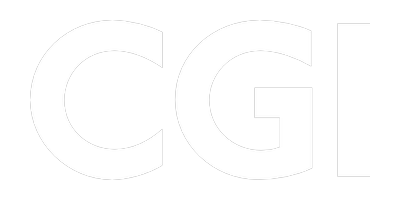 Text reading 'CGI' on a black background