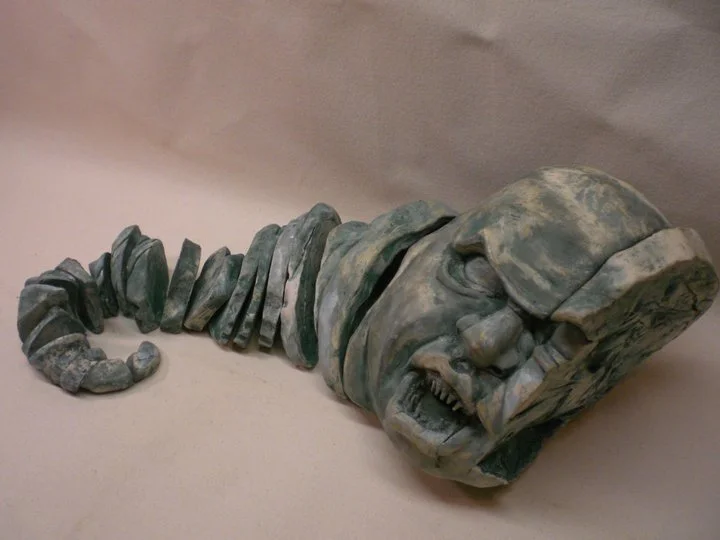 Worm Man. Stained Earthenware. 2009.