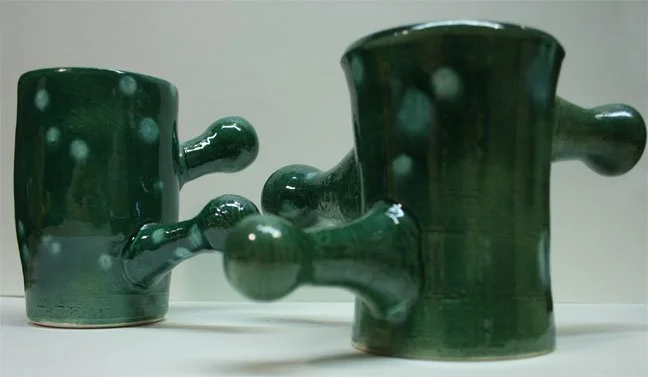 Cups 1. Glazed stoneware. 2009.