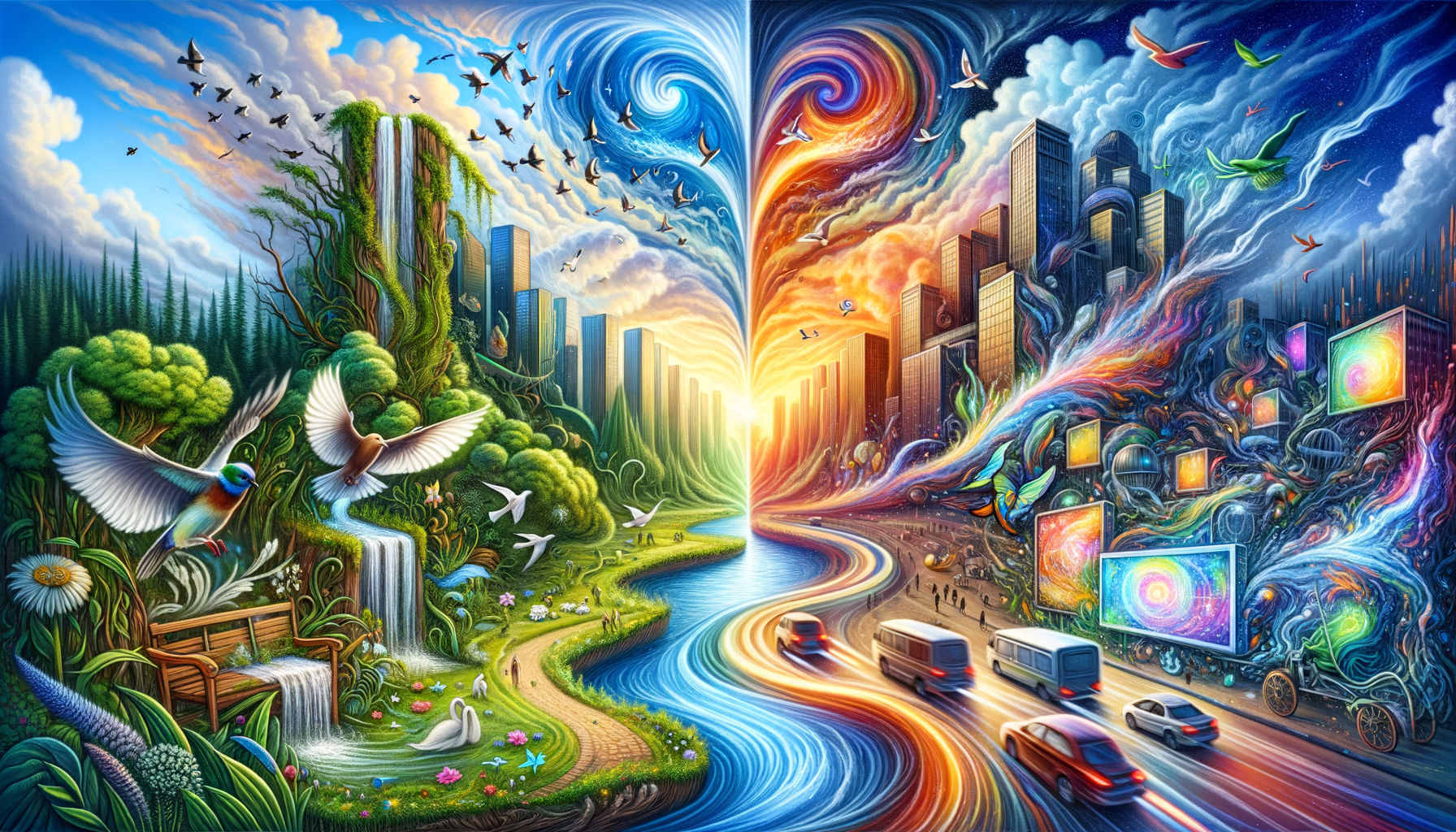 An AI generated image that is supposed to represent change.
