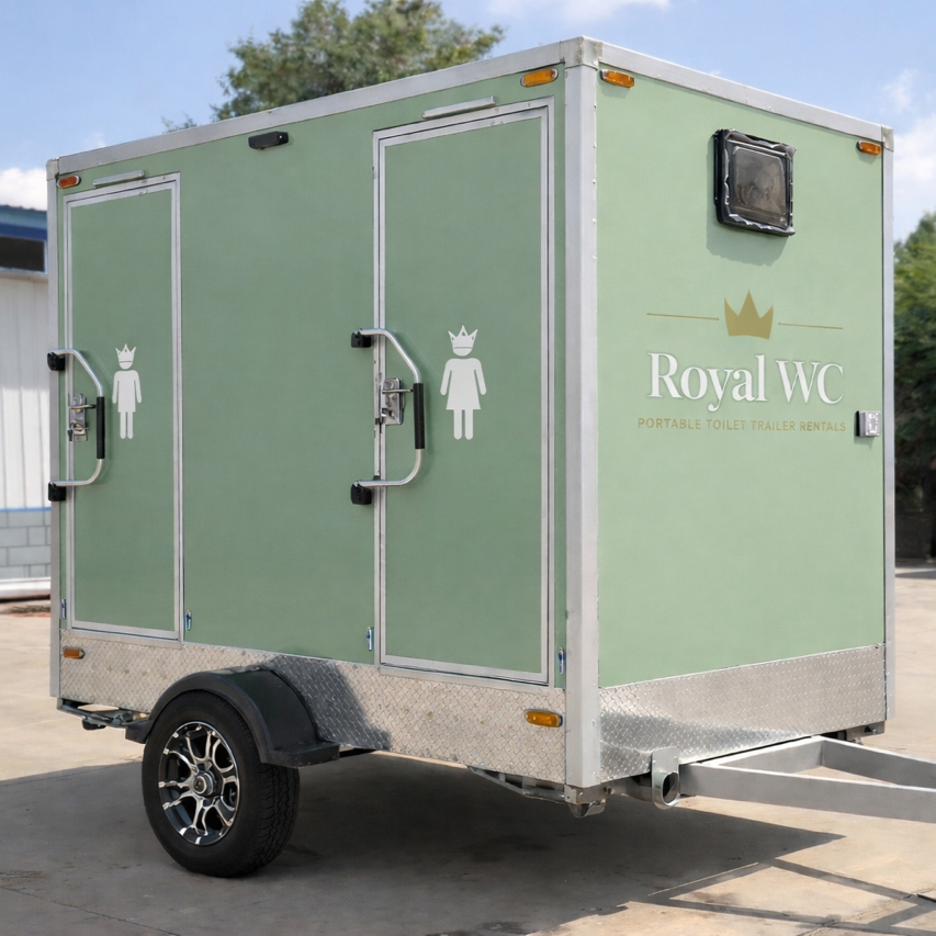 Modern upscale mobile toilets for weddings and events