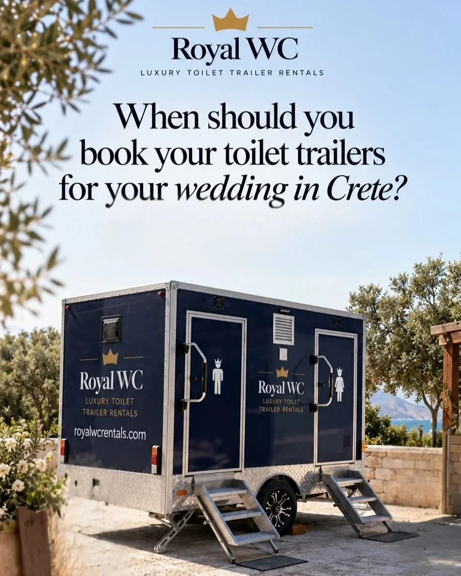 When Should You Book Luxury Toilet Trailers for Your Wedding in Crete?