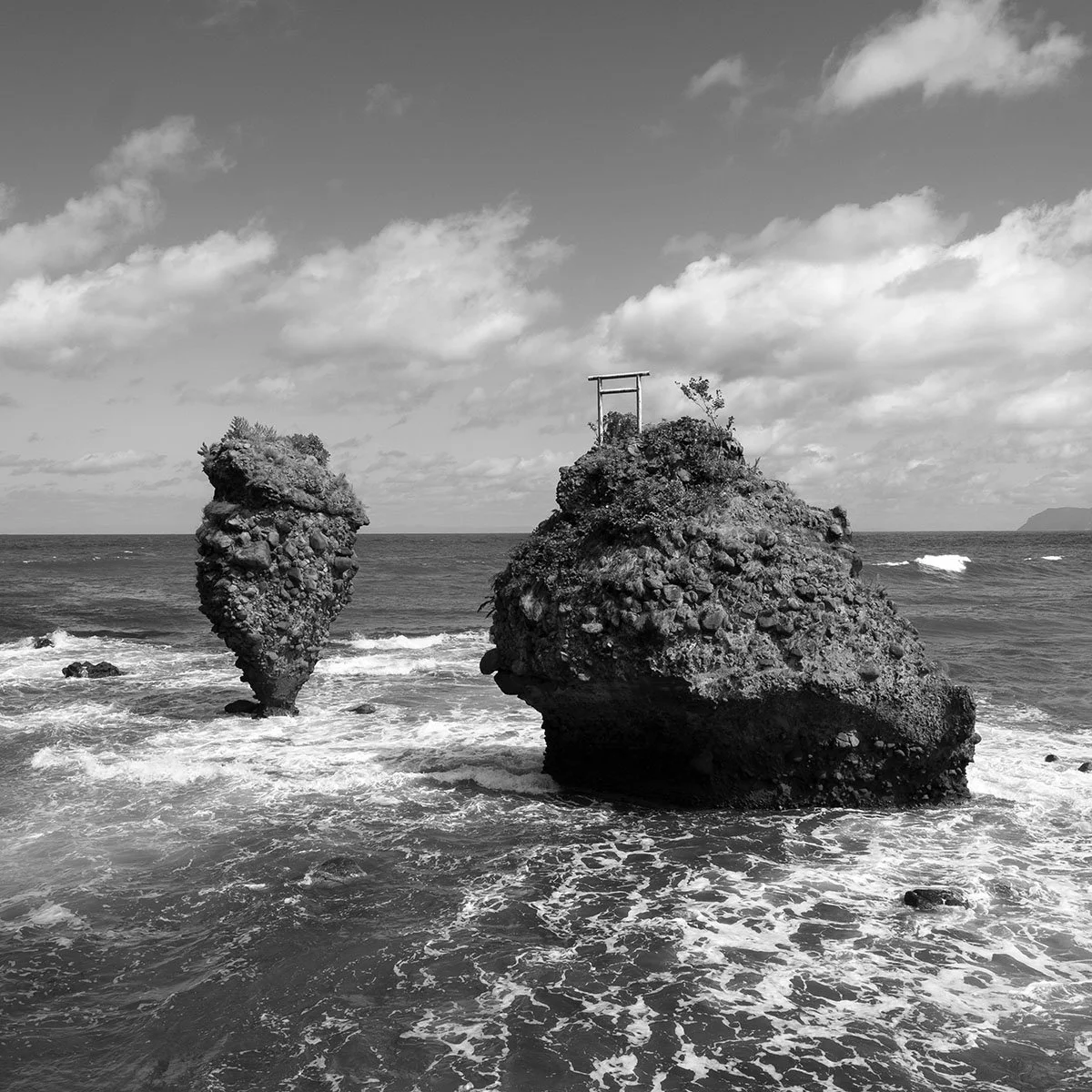 Sea stacks, Shiroiwacho, Shakotan