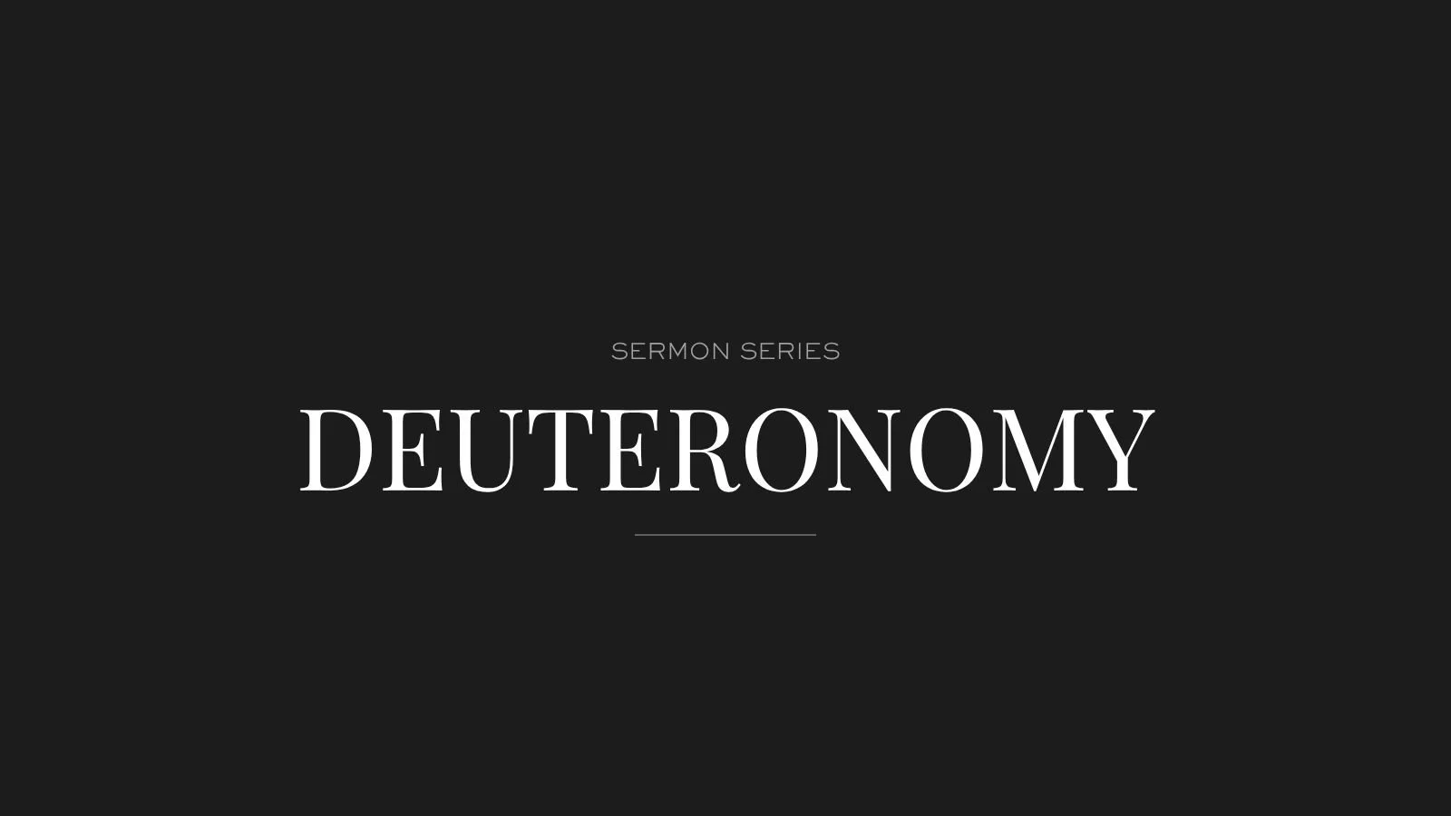 Deuteronomy 1-3, Don’t forget God's promises... He's your Deliverer