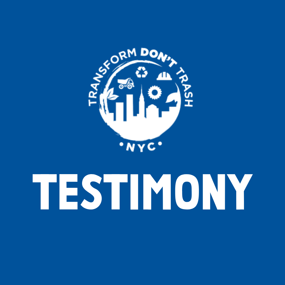 Testimony — To Committee on Sanitation and Solid Waste Management in support of Int. no 55