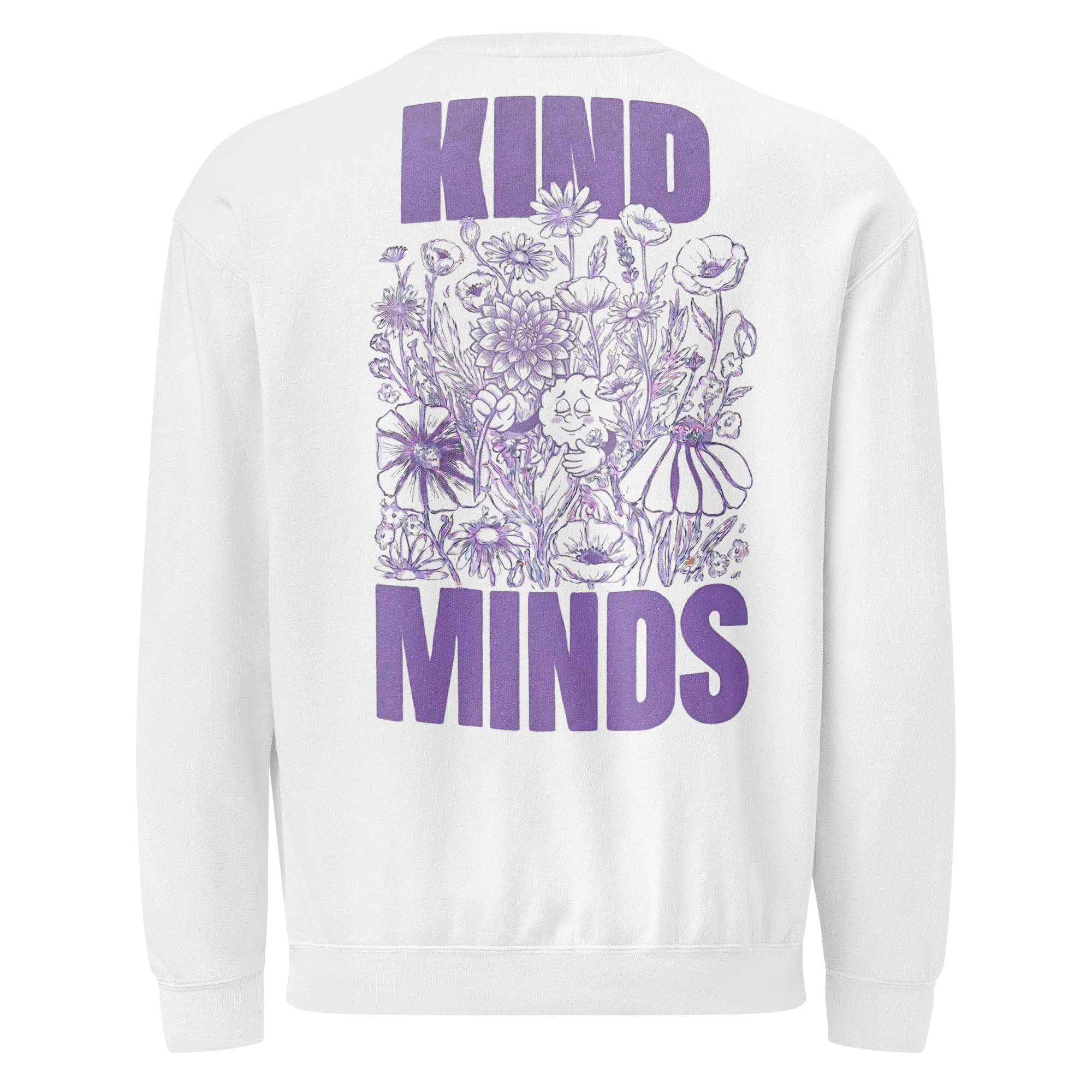 Kind Minds Floral Crewneck | Purple
