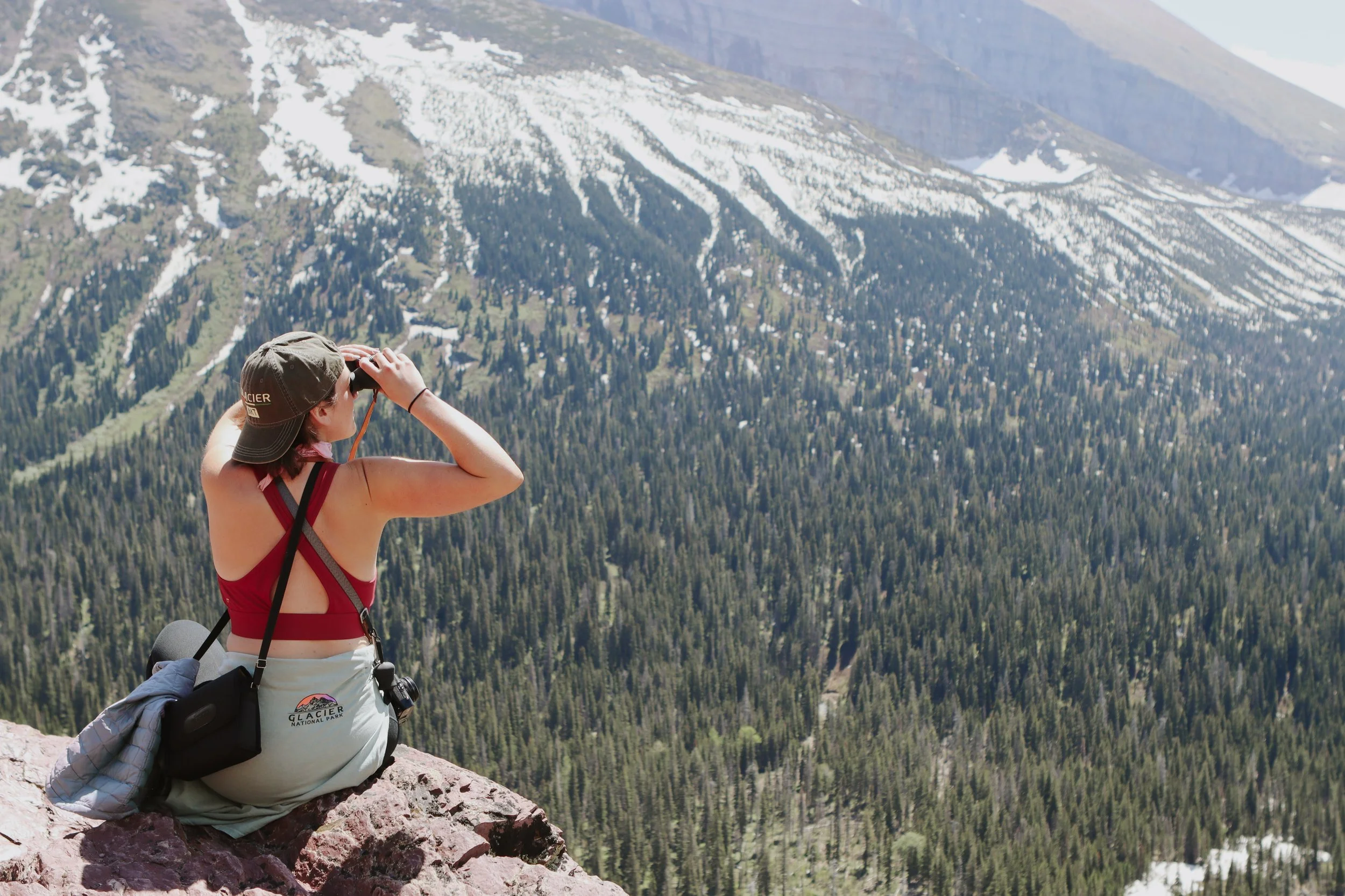 On the Lookout. Glacier National Park, NY. Circa 2021.