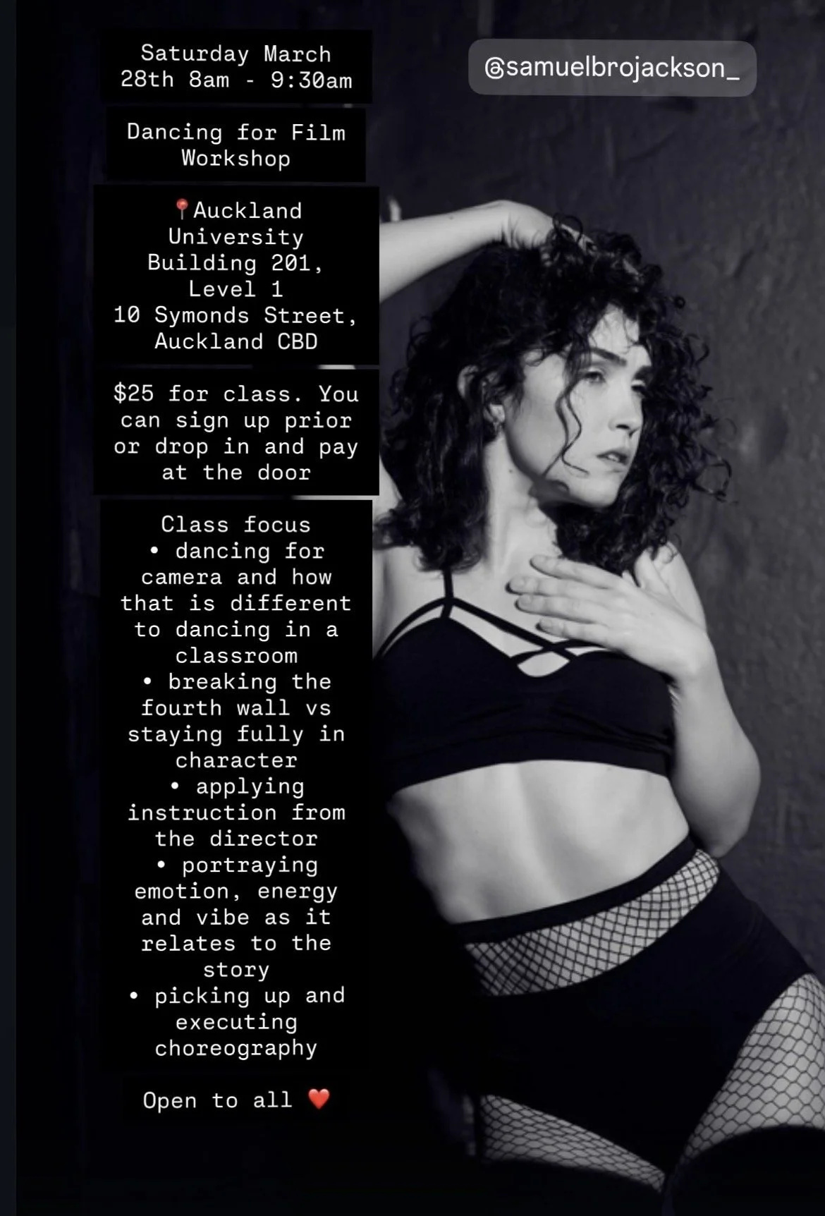 Dance for Film Workshop