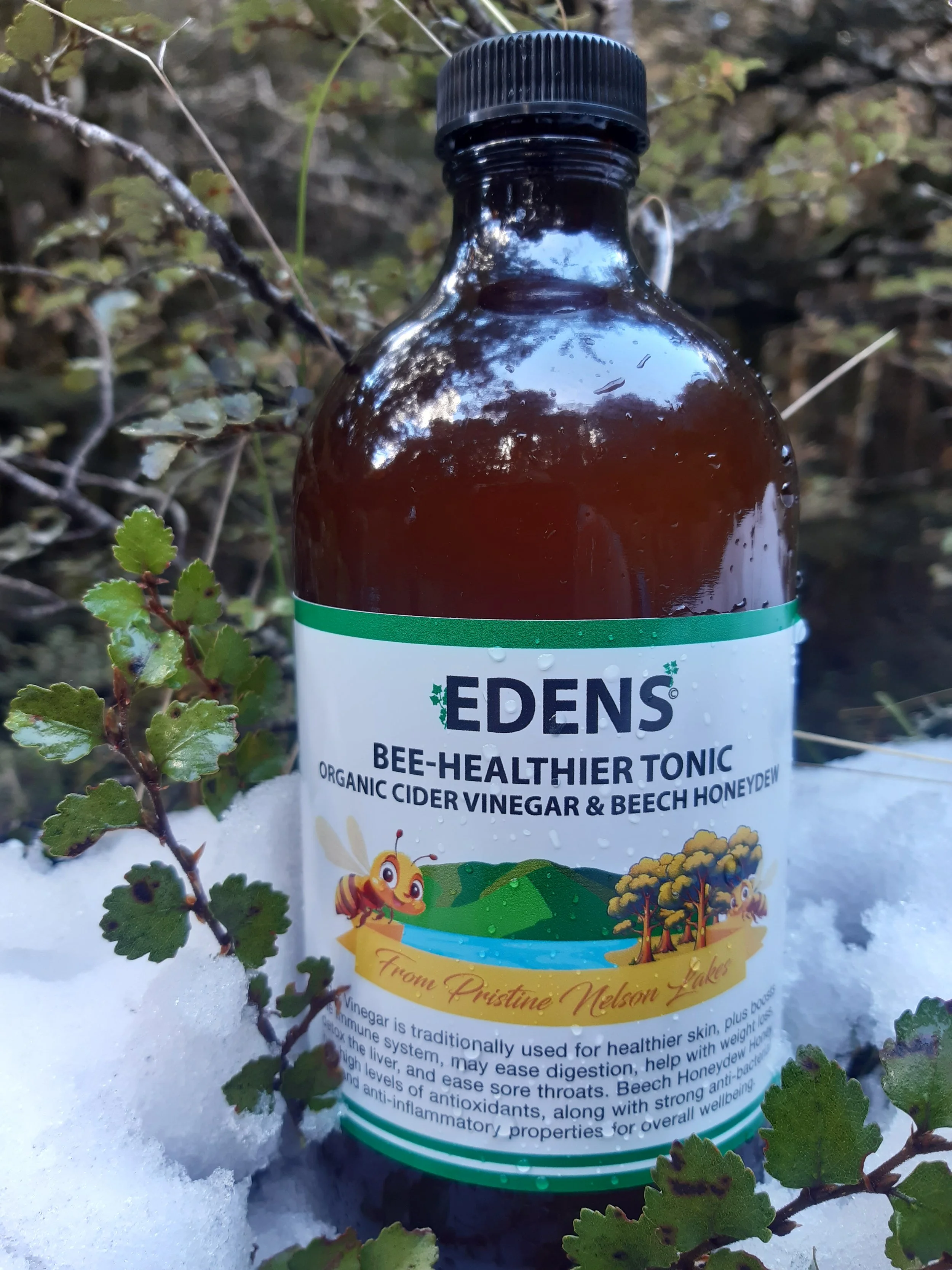 Bee Healthier is a natural health tonic made with organic apple cider vinegar and beech honeydew - delicious and healthy
