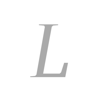 A stylized gray letter 'L'.