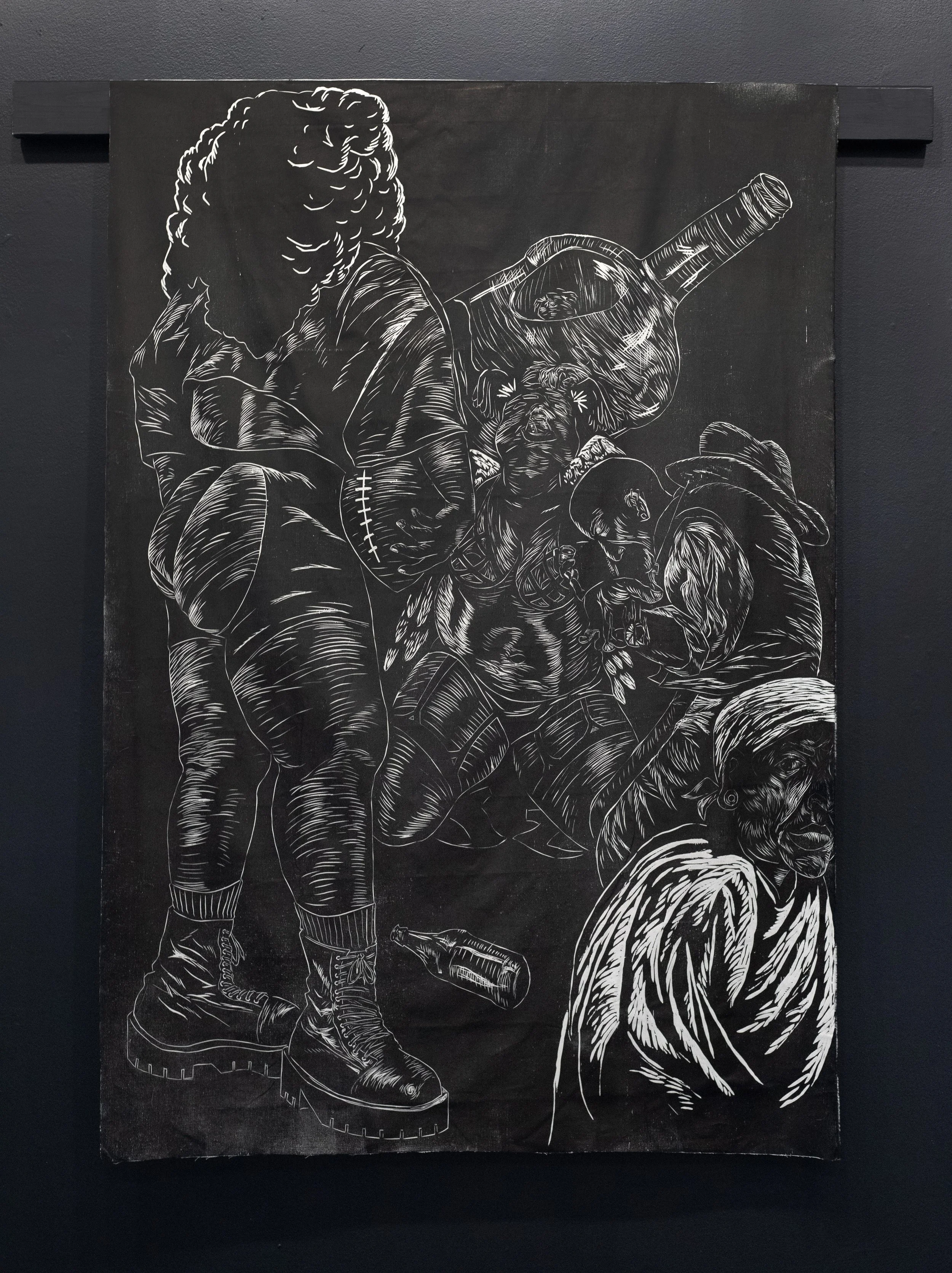 The Most Wonderful Time of the Year I
4'x6'
2023
Relief on fabric