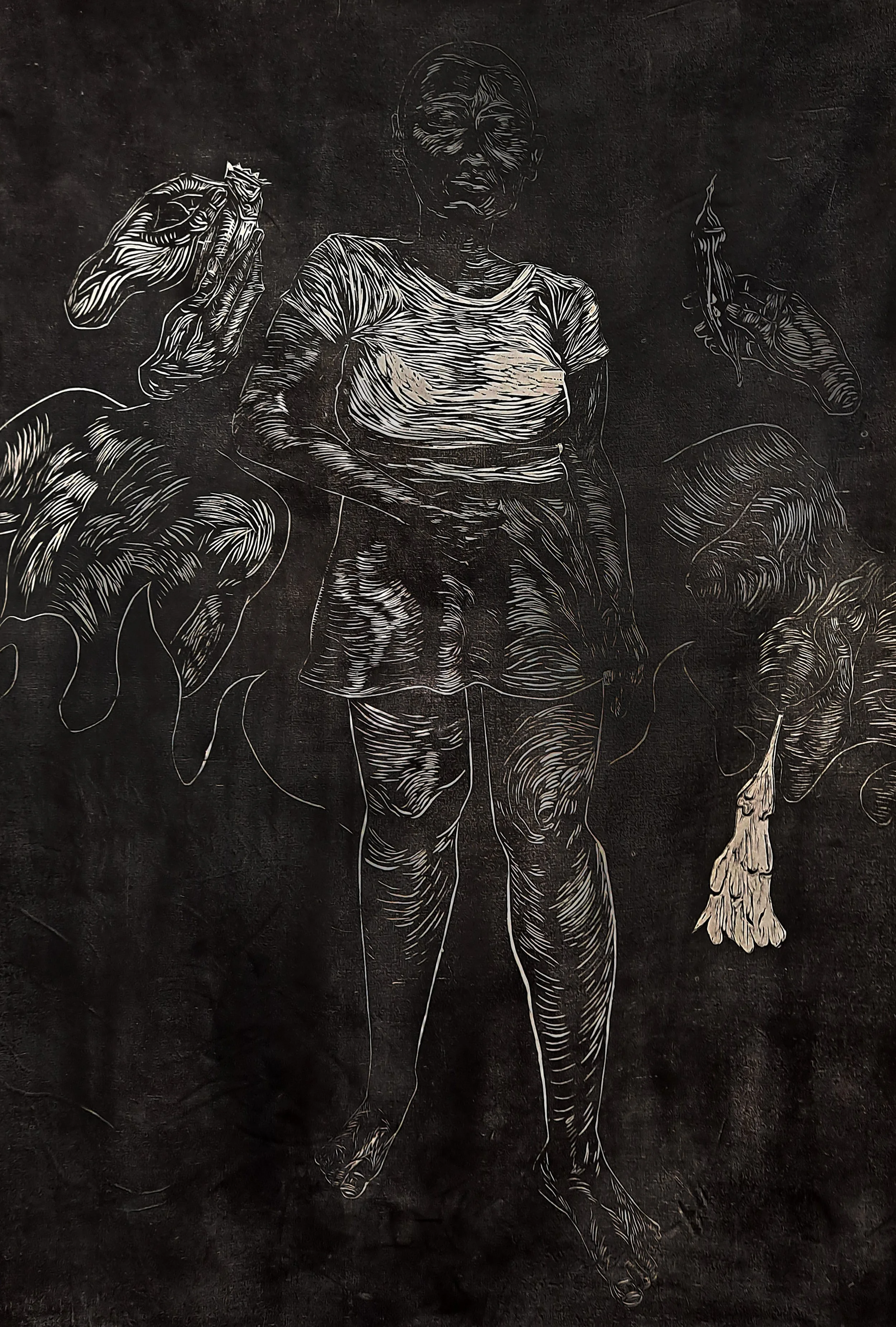 The Harvest
3'x4'
2021
Relief on fabric