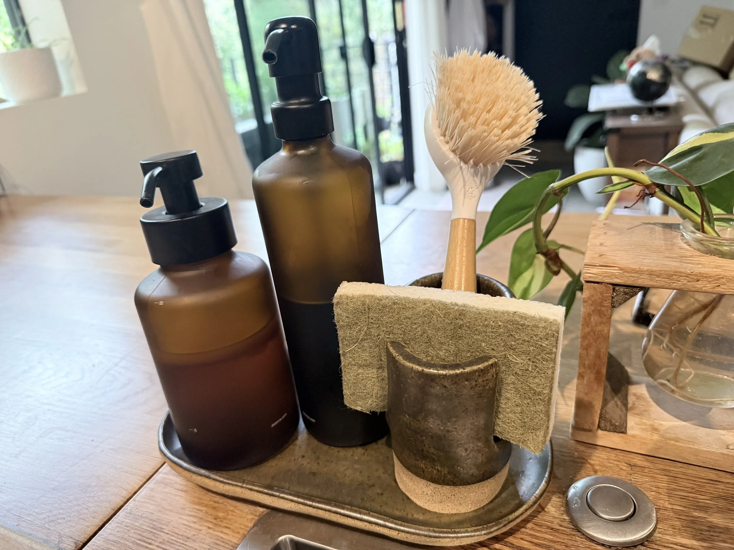 Kitchen Sink Sponge/Brush Caddy