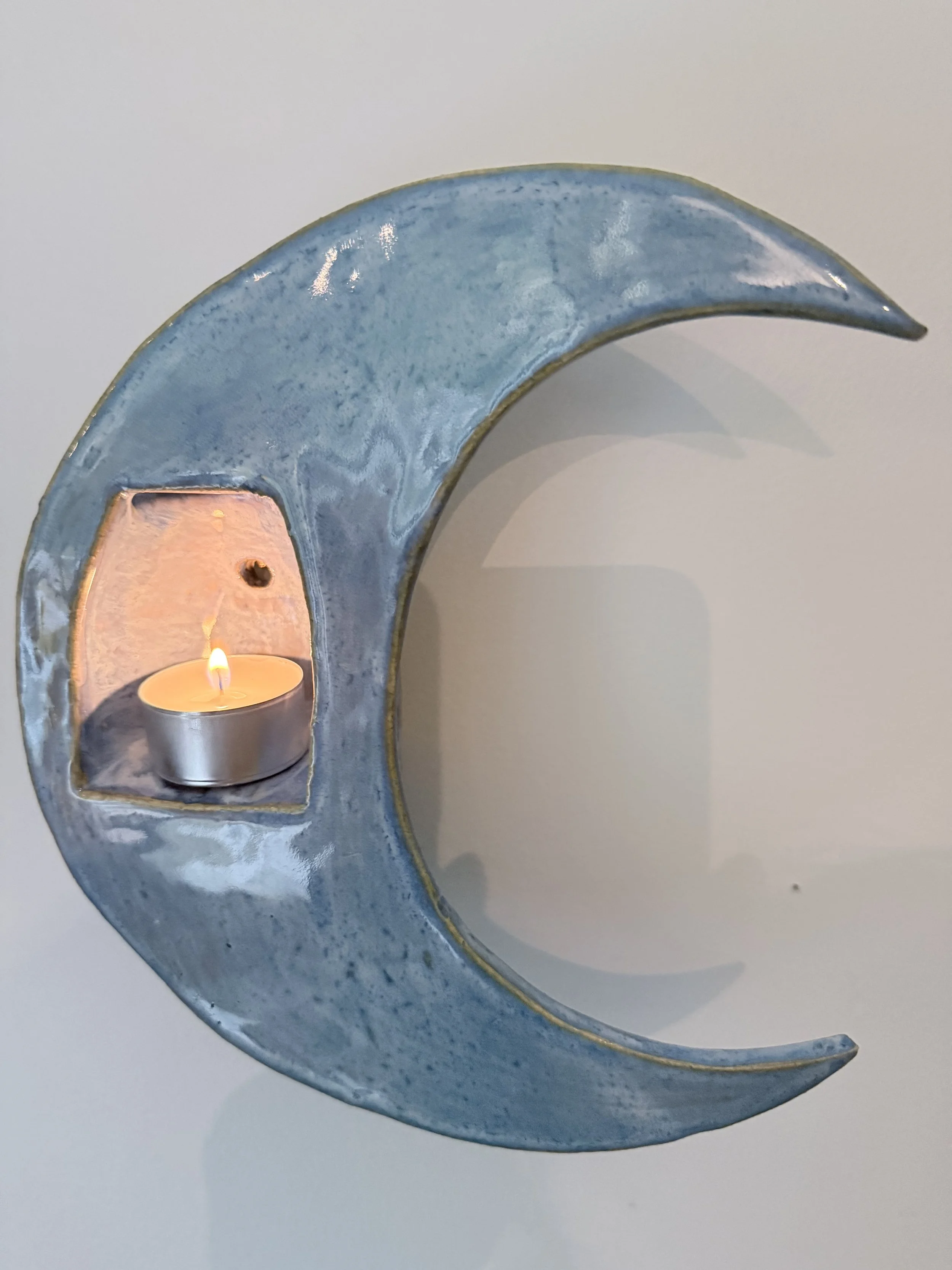 Ceramic Moon Sconce