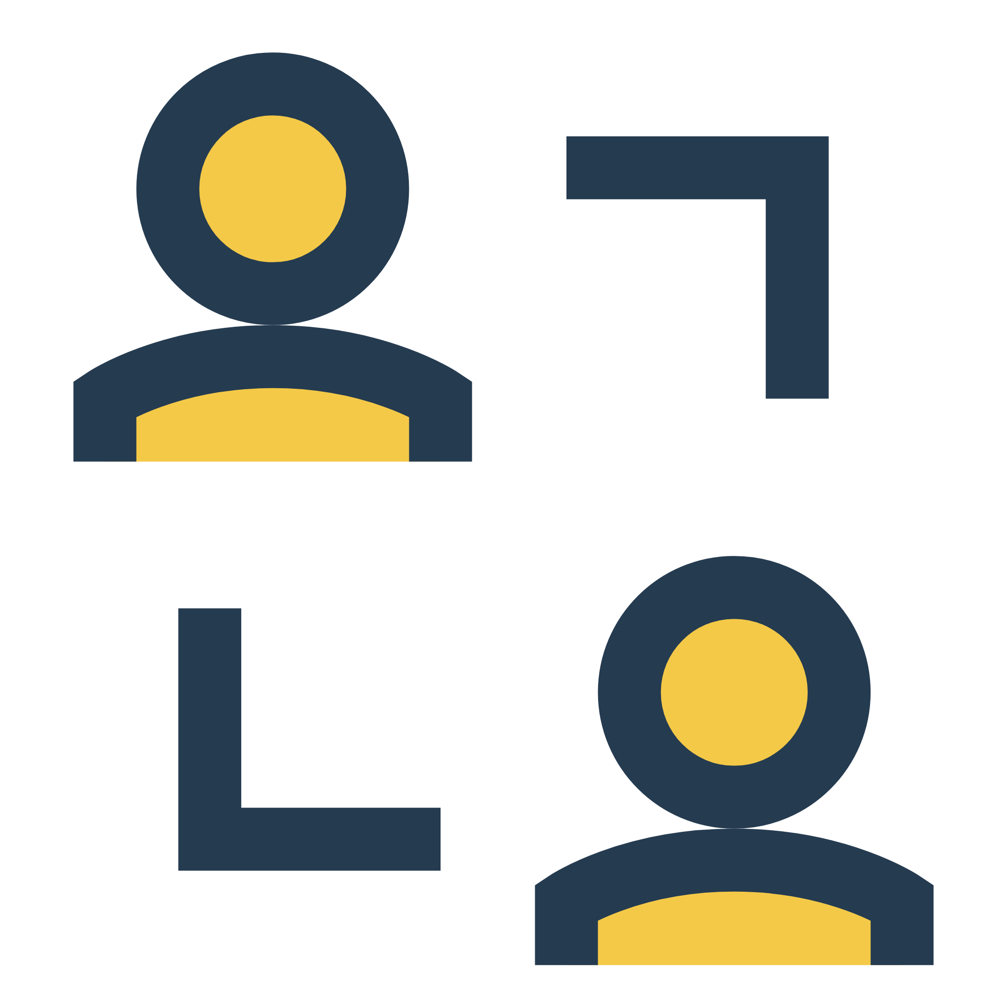 Illustration showing the concept of connecting with people through social media, featuring two stylized user icons linked by arrows, representing connection or communication.