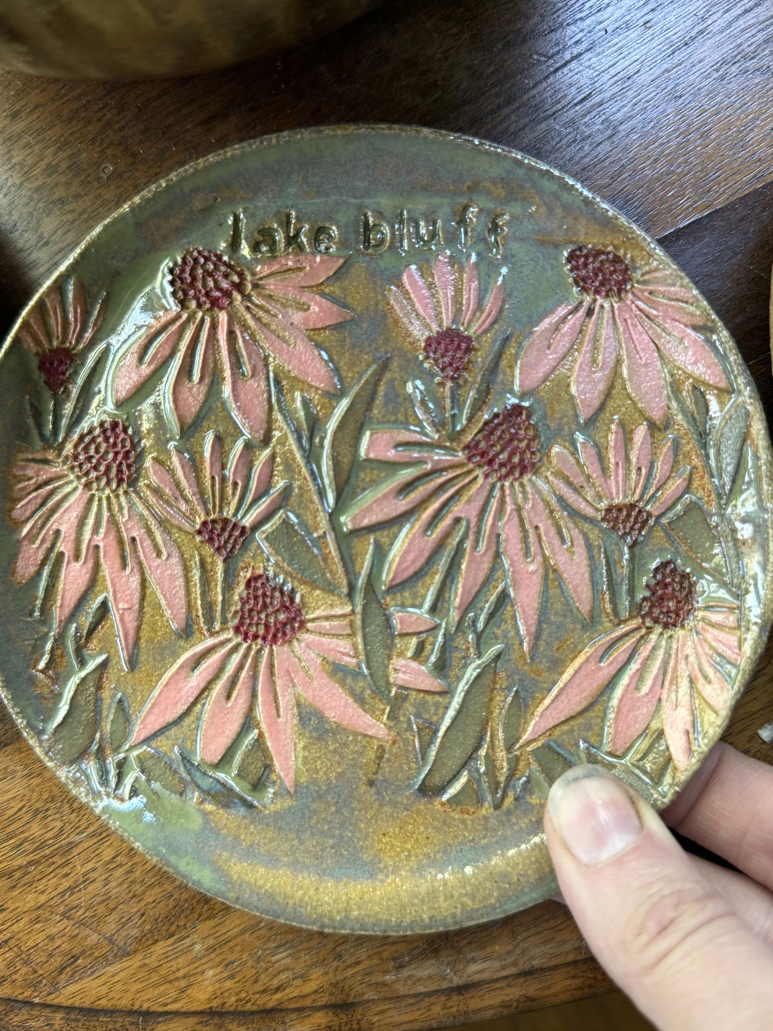 Pre-Order Personalized Coneflower Small Dish