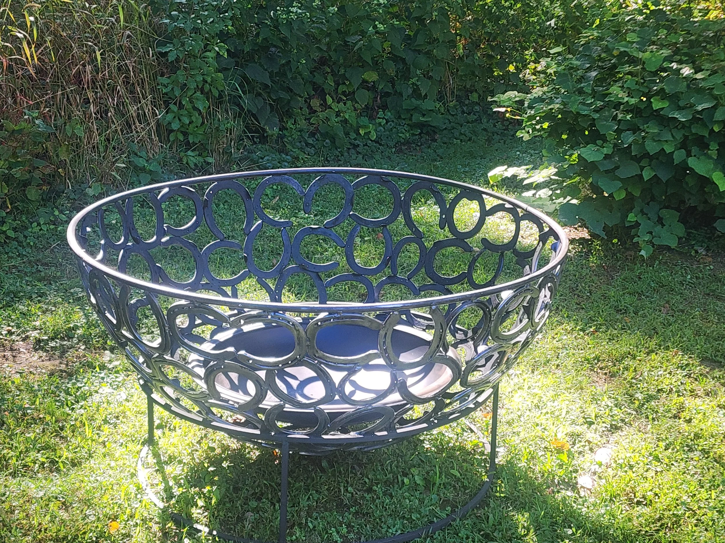 Reclaimed Horseshoe Fire Pit - Small - Preorder