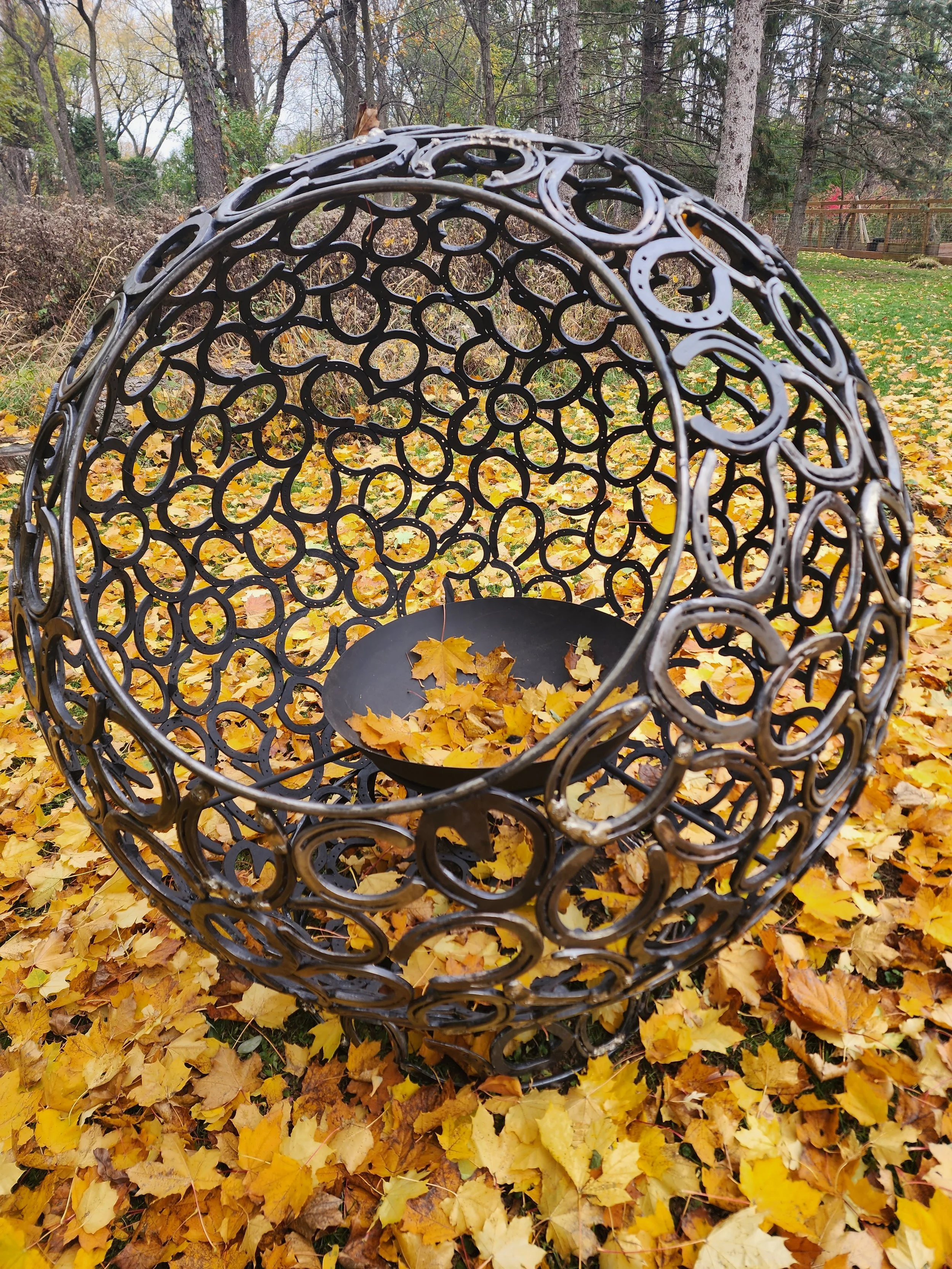 Reclaimed Horseshoe Fire Pit - Large - Preorder