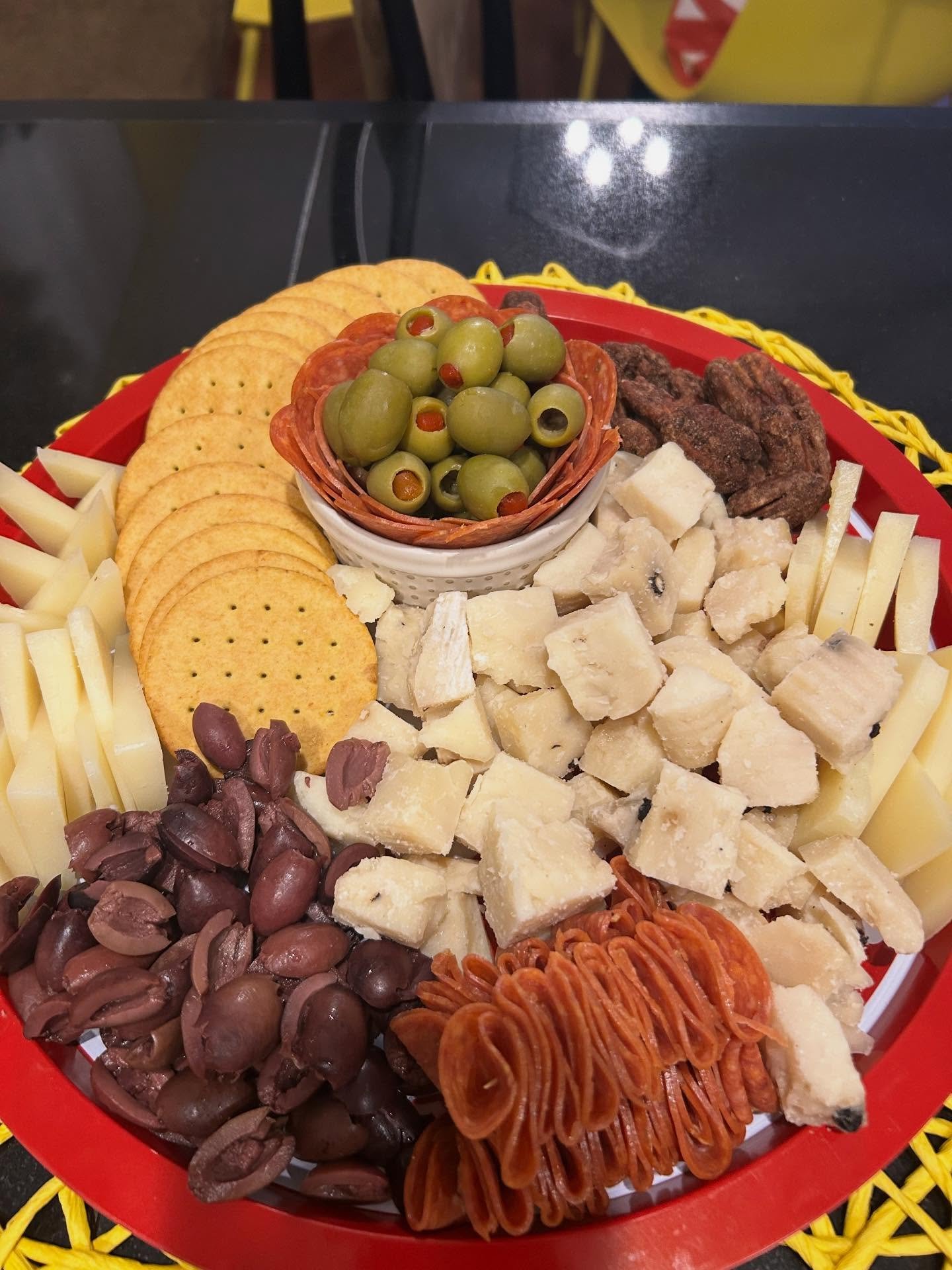 We love putting together timeless boards with bold flavors and a relaxed feel, perfect for sharing or savoring yourself.
#charcuterieboard #cheeseandcharcuterie #grazingboardinspo #womenownedbusiness #smallbusinesslove #foodstyling #partyappetizers #