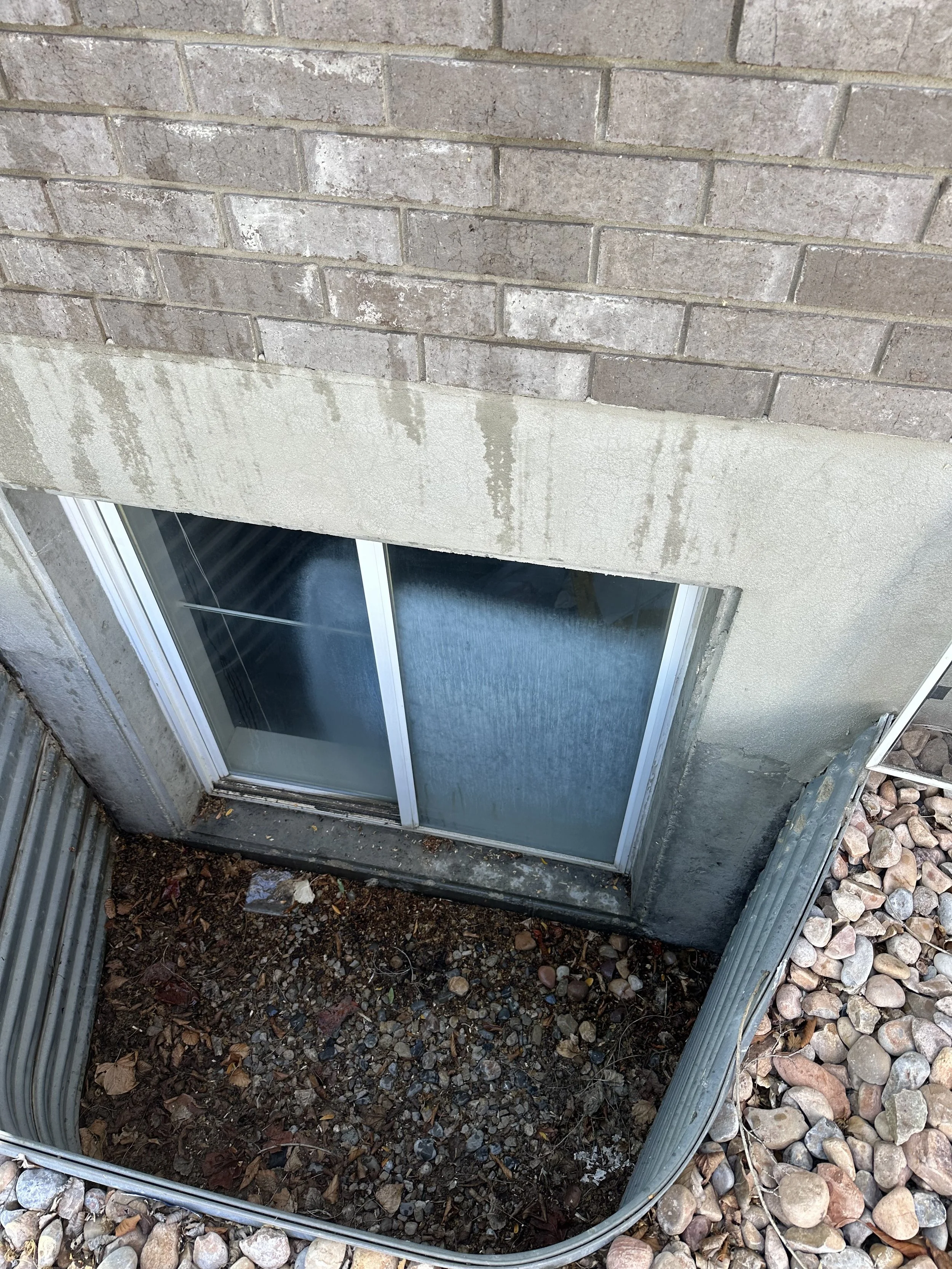 Before window cleaning