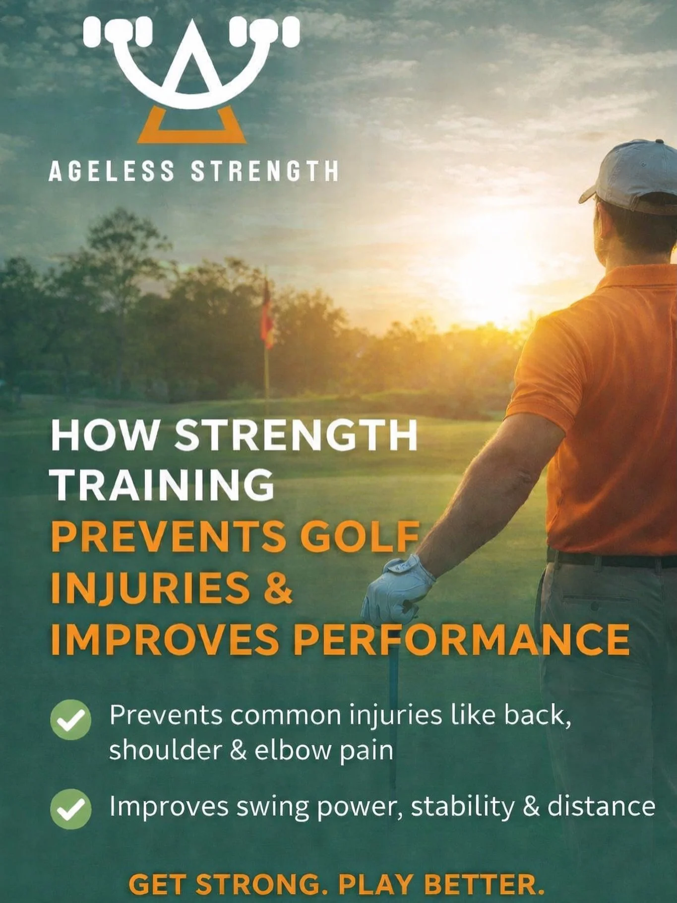 Protect your game and play with more power. ⛳️

Strength training helps golfers build the stability, mobility, and strength needed to reduce common aches and injuries while improving swing performance, control, and distance.

A stronger body means a 