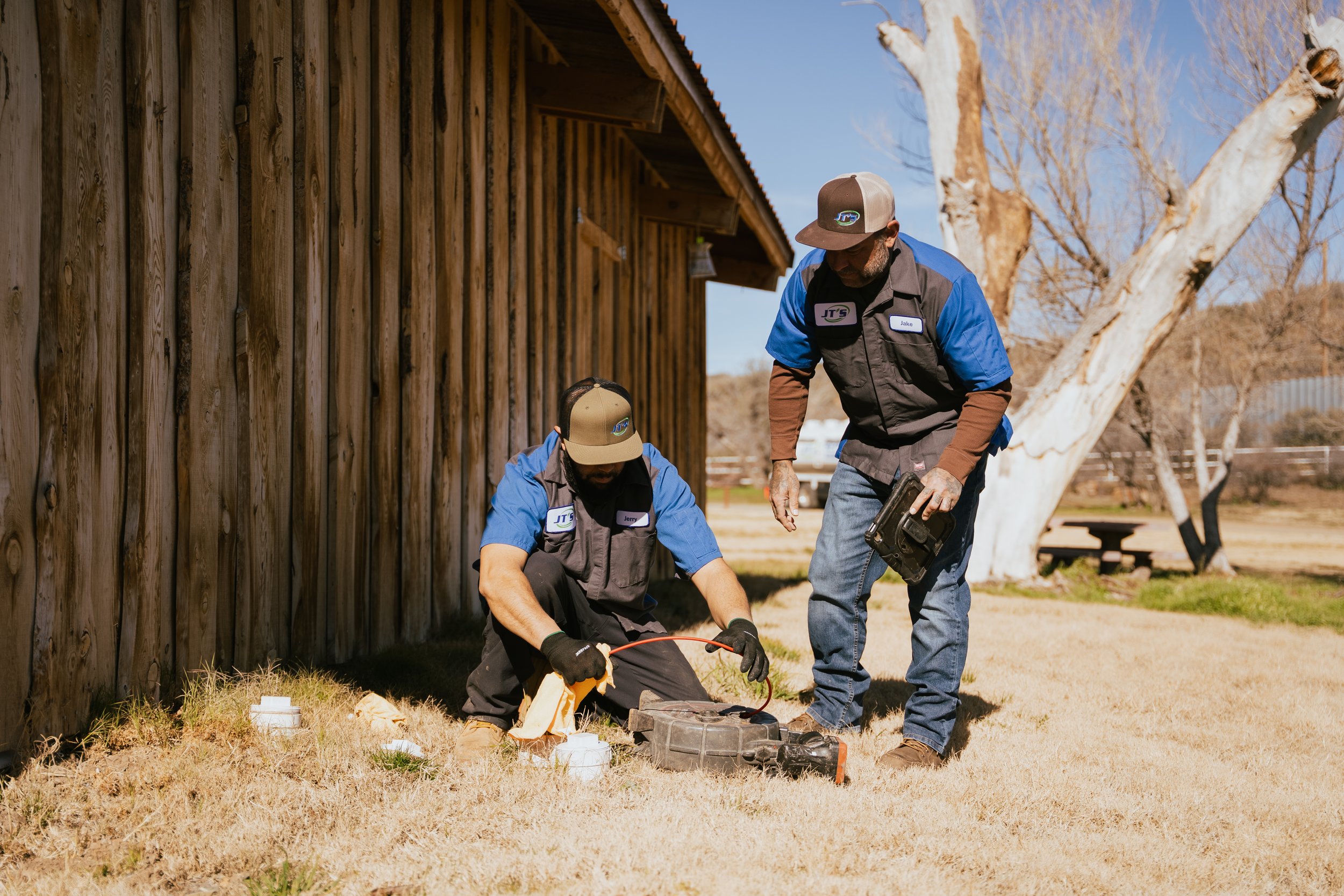 JT's Septic performing maintenance services in Yavapai County.