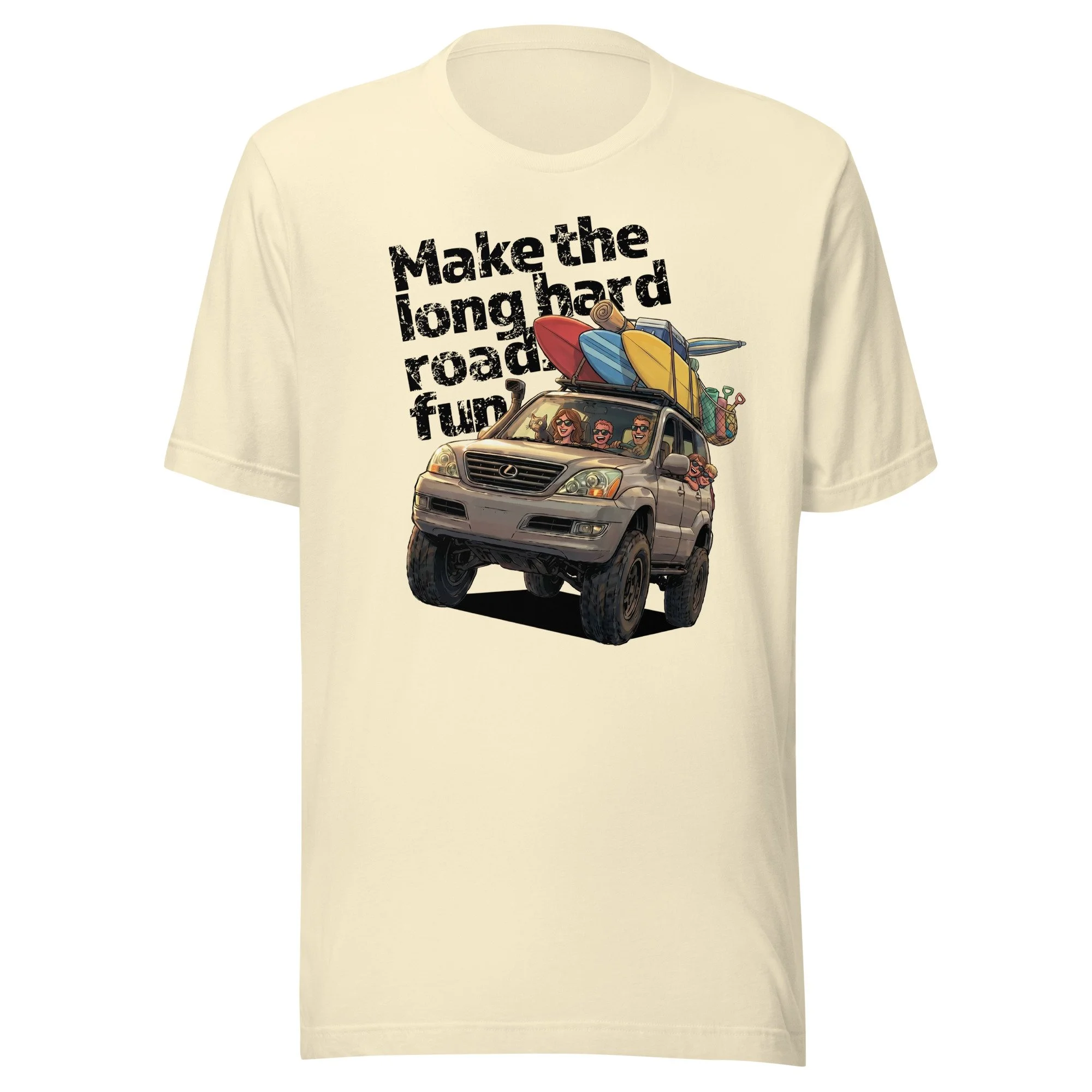 Lexus GX470 Offroad Surf Trip Long Road Unisex t-shirt