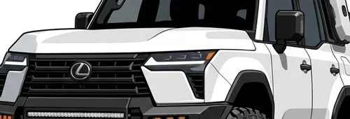 a Lexus GX550 coming toward the viewer to represent the newer truck in this long lineage of offroad capable luxury suv.