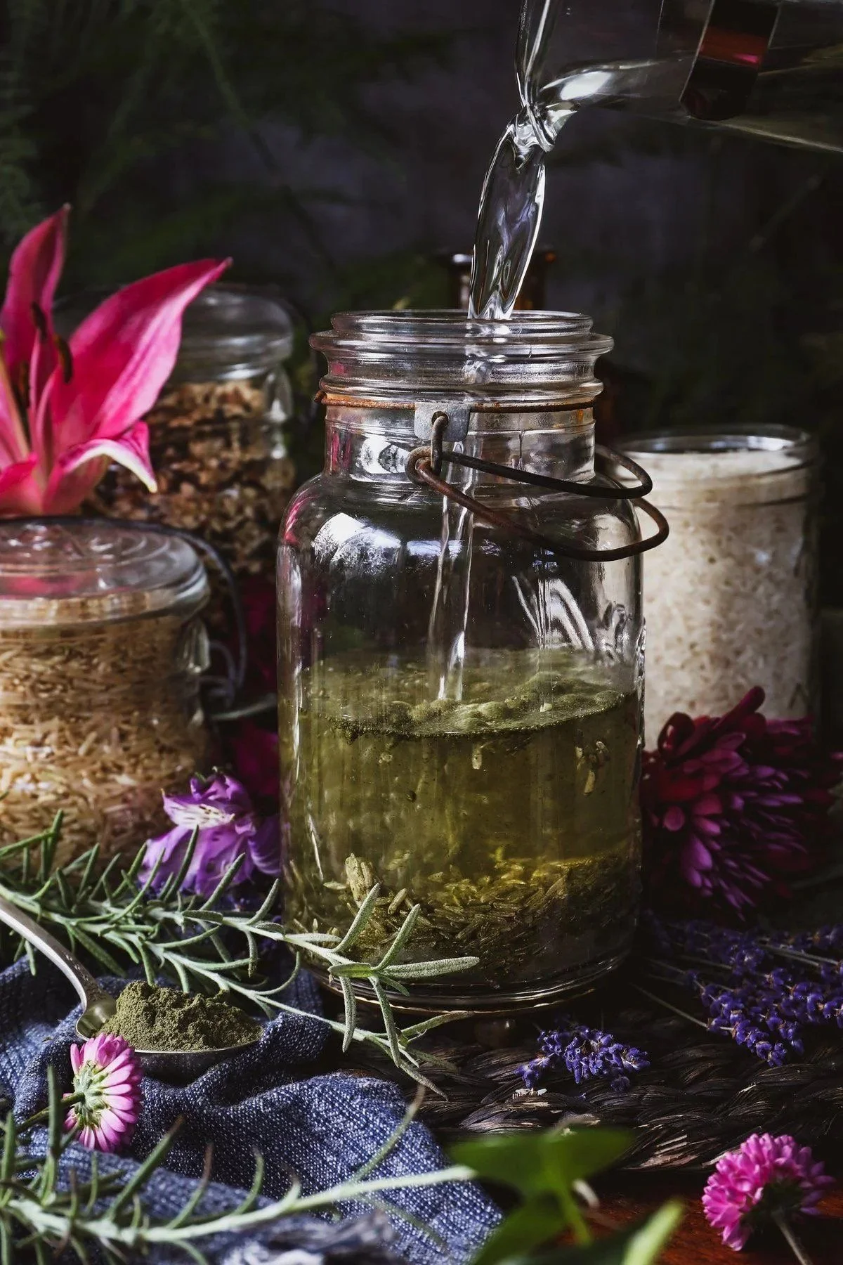 Crown Chakra Herbal Tea Rinse